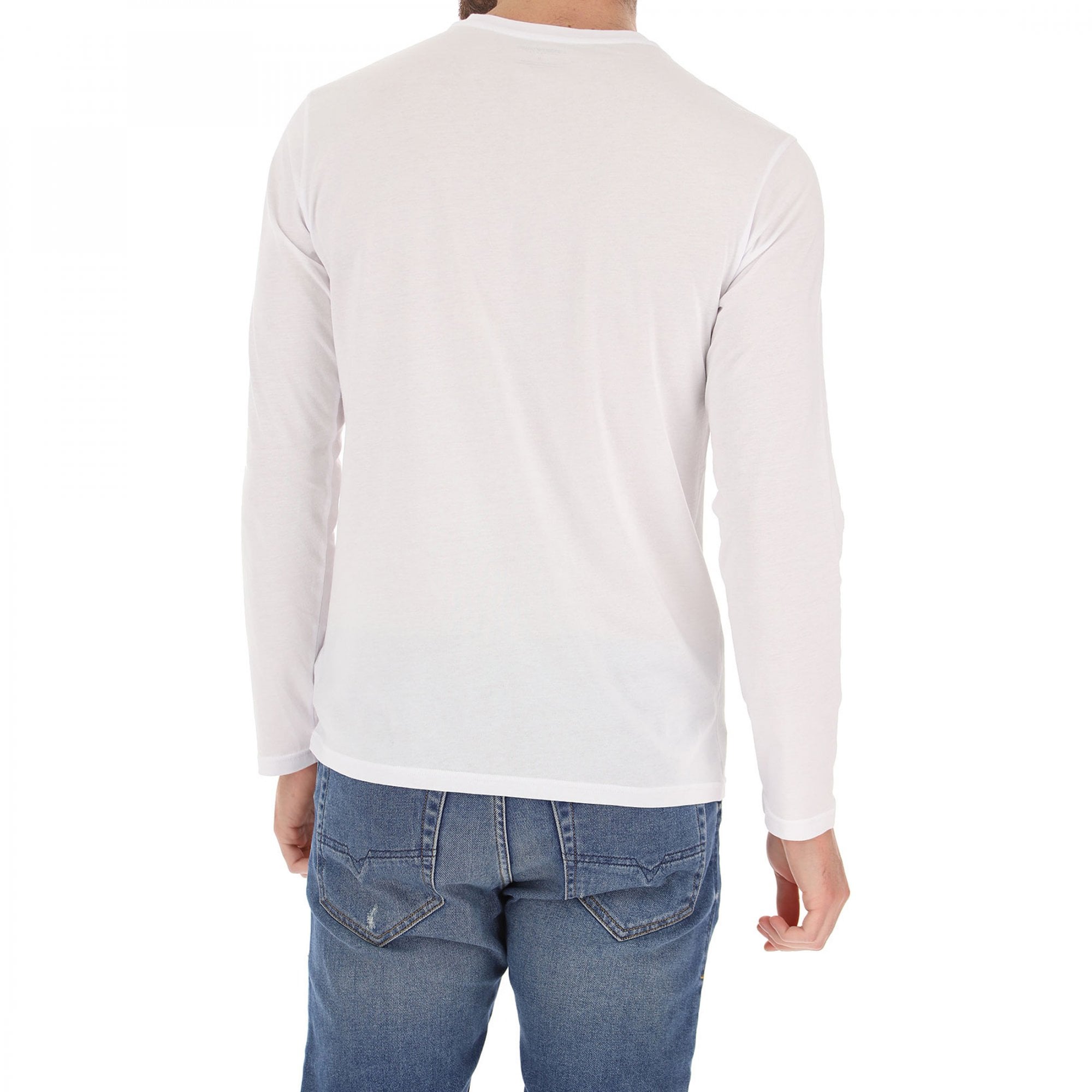 Emporio Armani Underwear Logo Long Sleeve T-Shirt White 111287 0A578
