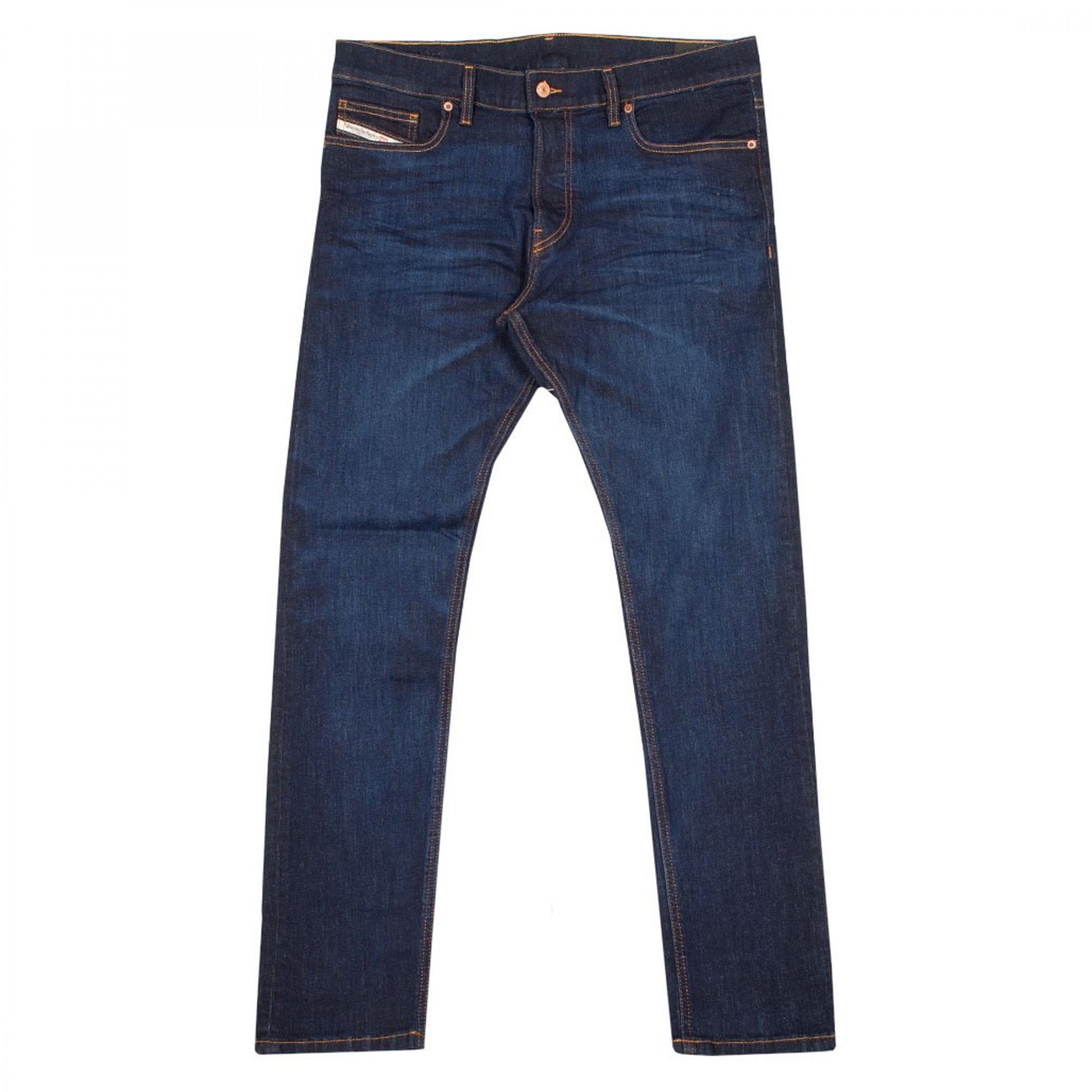 Diesel D-Luster Slim Stretch Denim Dark Blue Washed Jeans 0GDAO