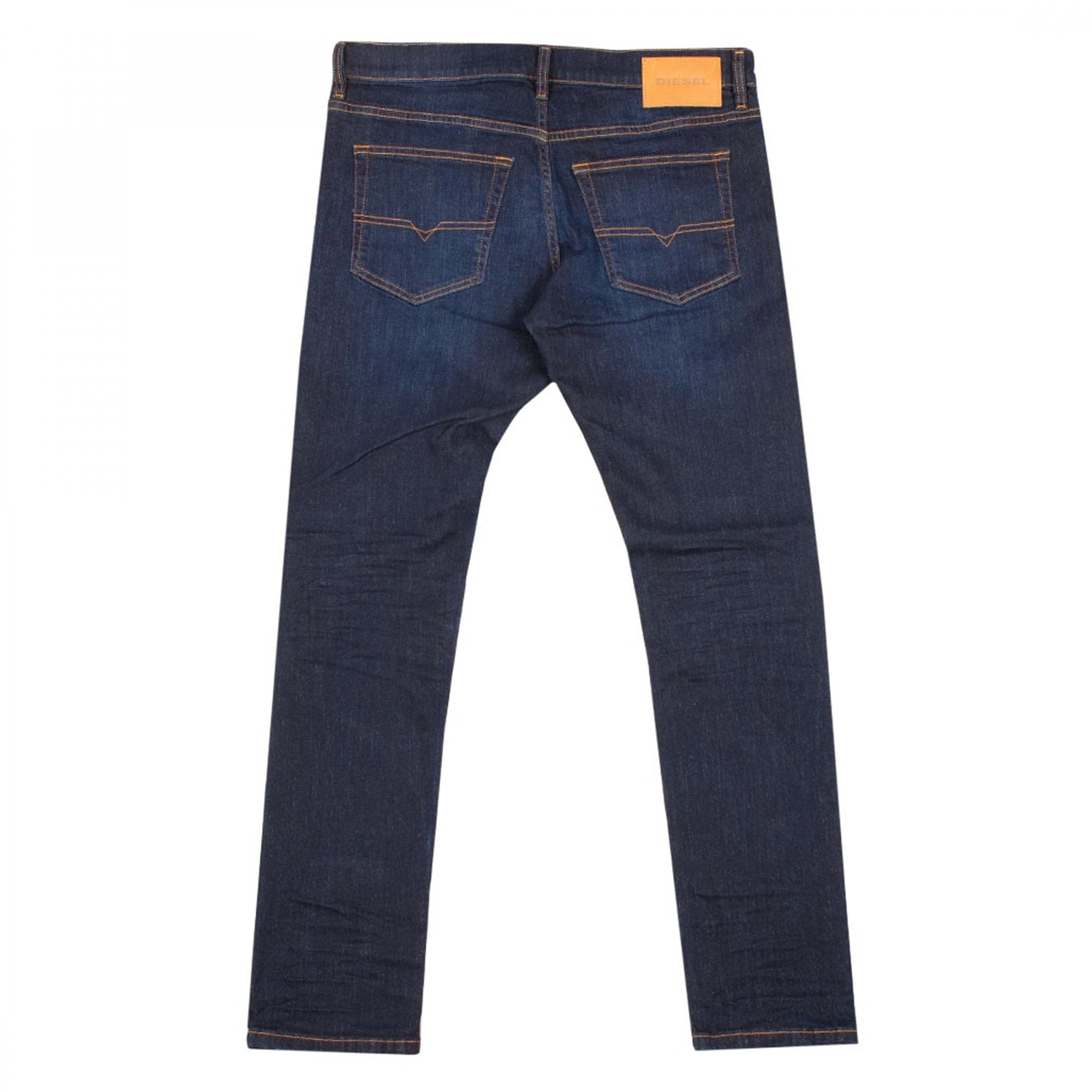 Diesel D-Luster Slim Stretch Denim Dark Blue Washed Jeans 0GDAO