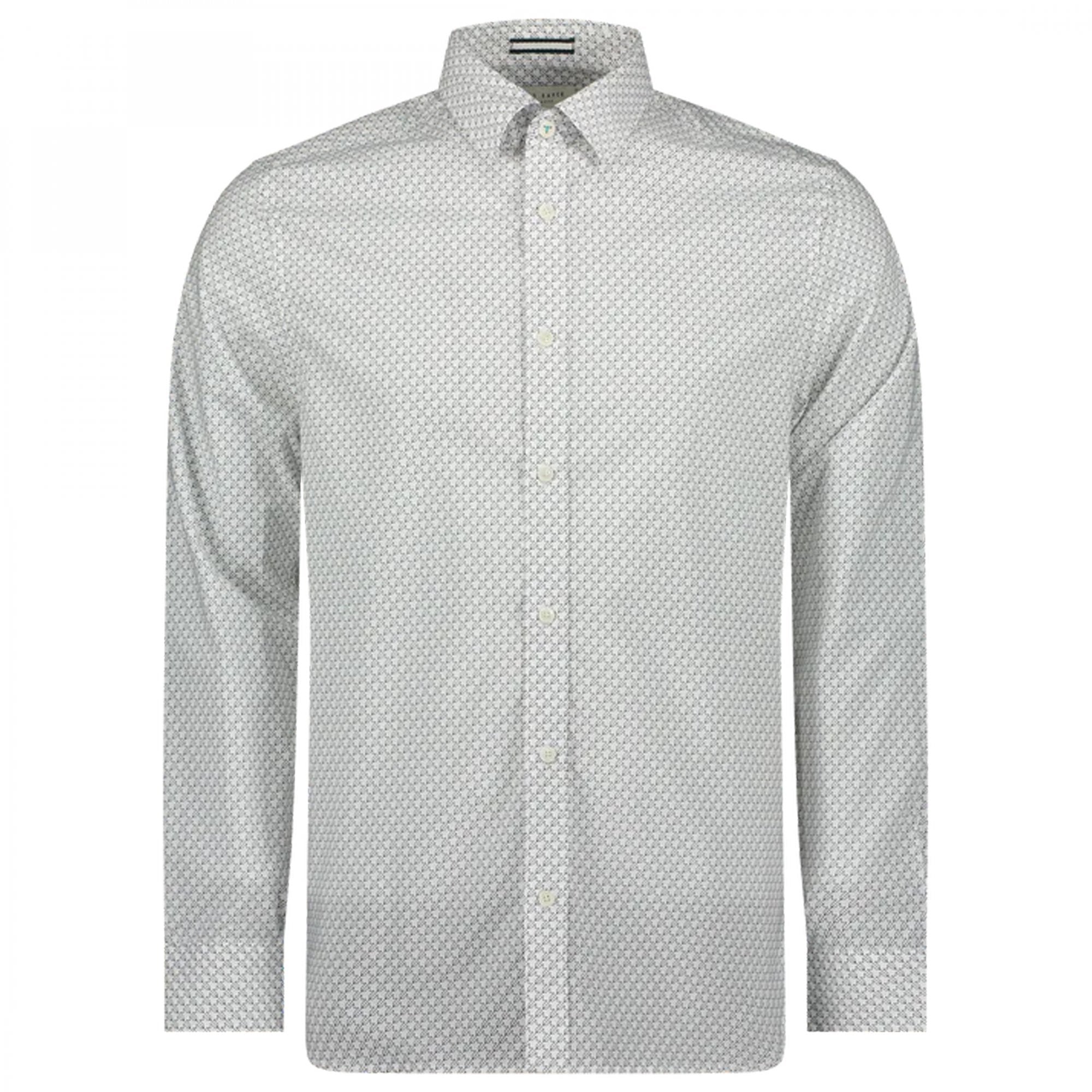Ted Baker Burstal LS Houndstooth Print Shirt White