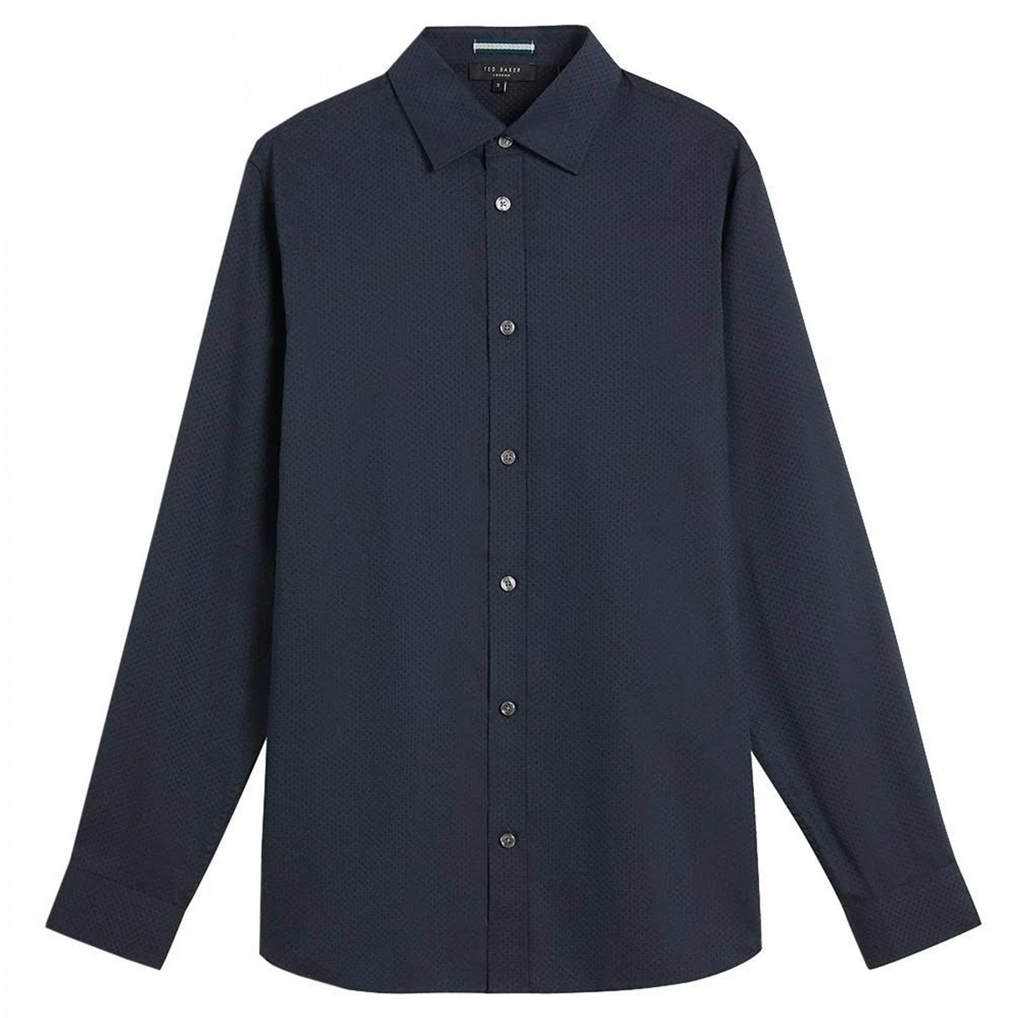 Ted Baker Layer LS Shirt With Shoulder Detail Navy