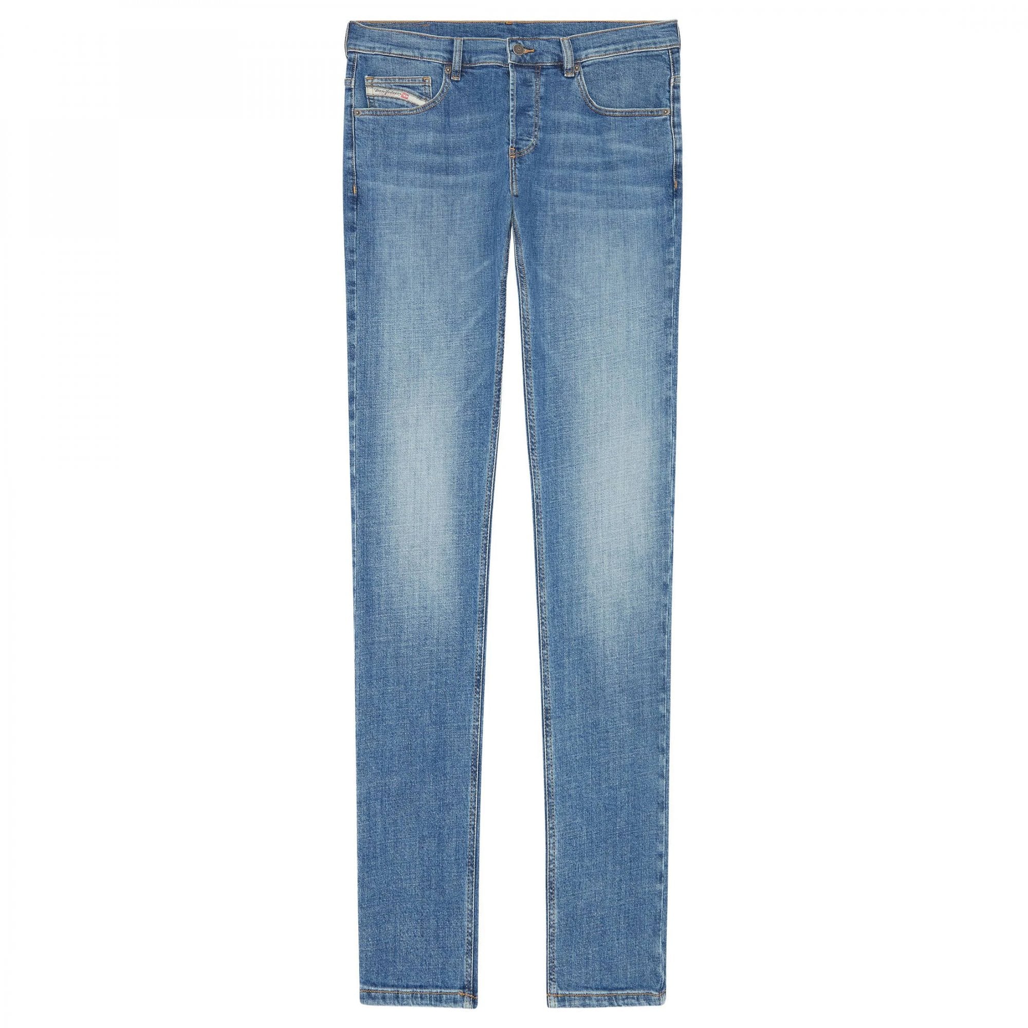 Diesel D-Luster Slim Stretch Denim Light Blue Washed Jeans 0IHAT