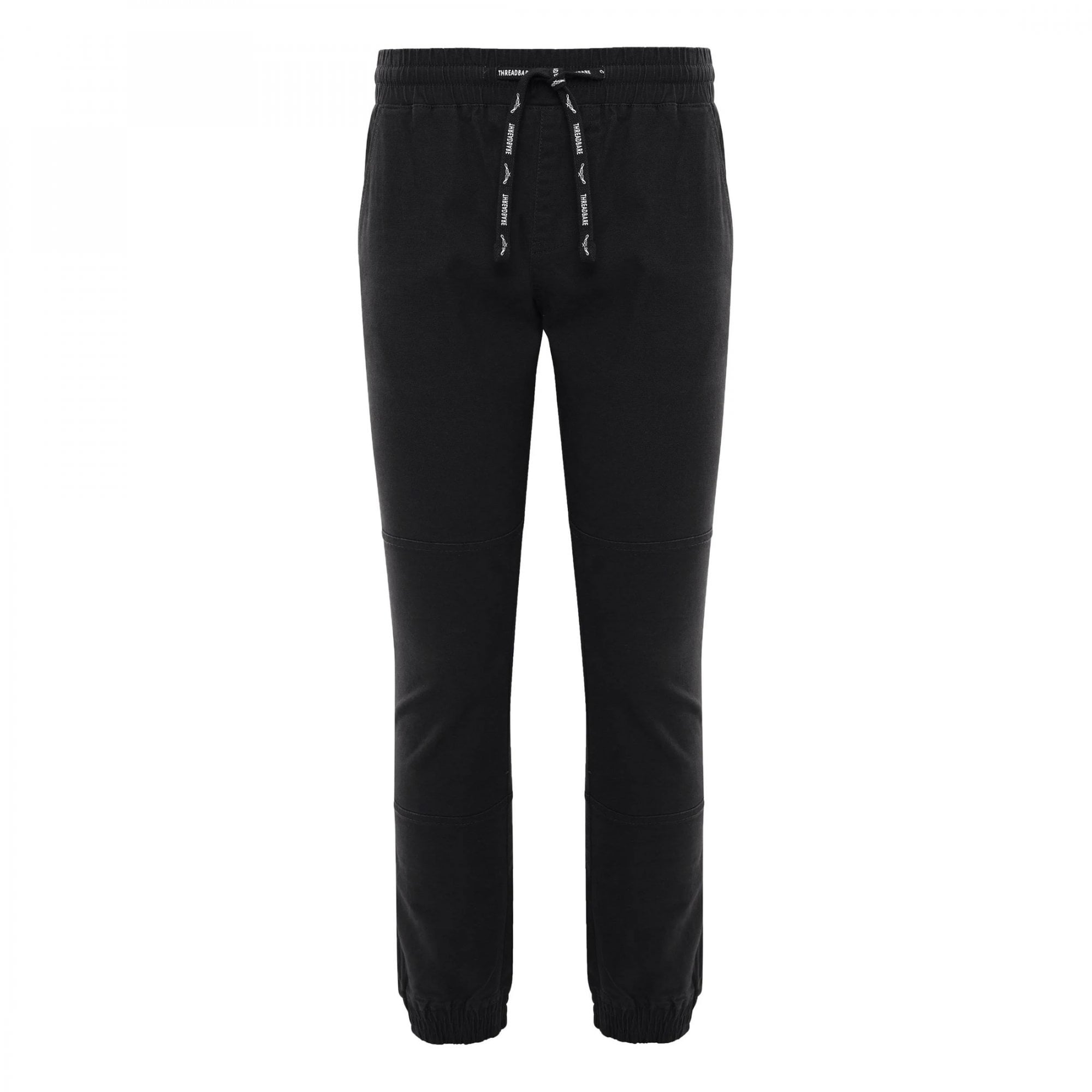 Threadbare Croft Black Cotton Canvas Bottoms