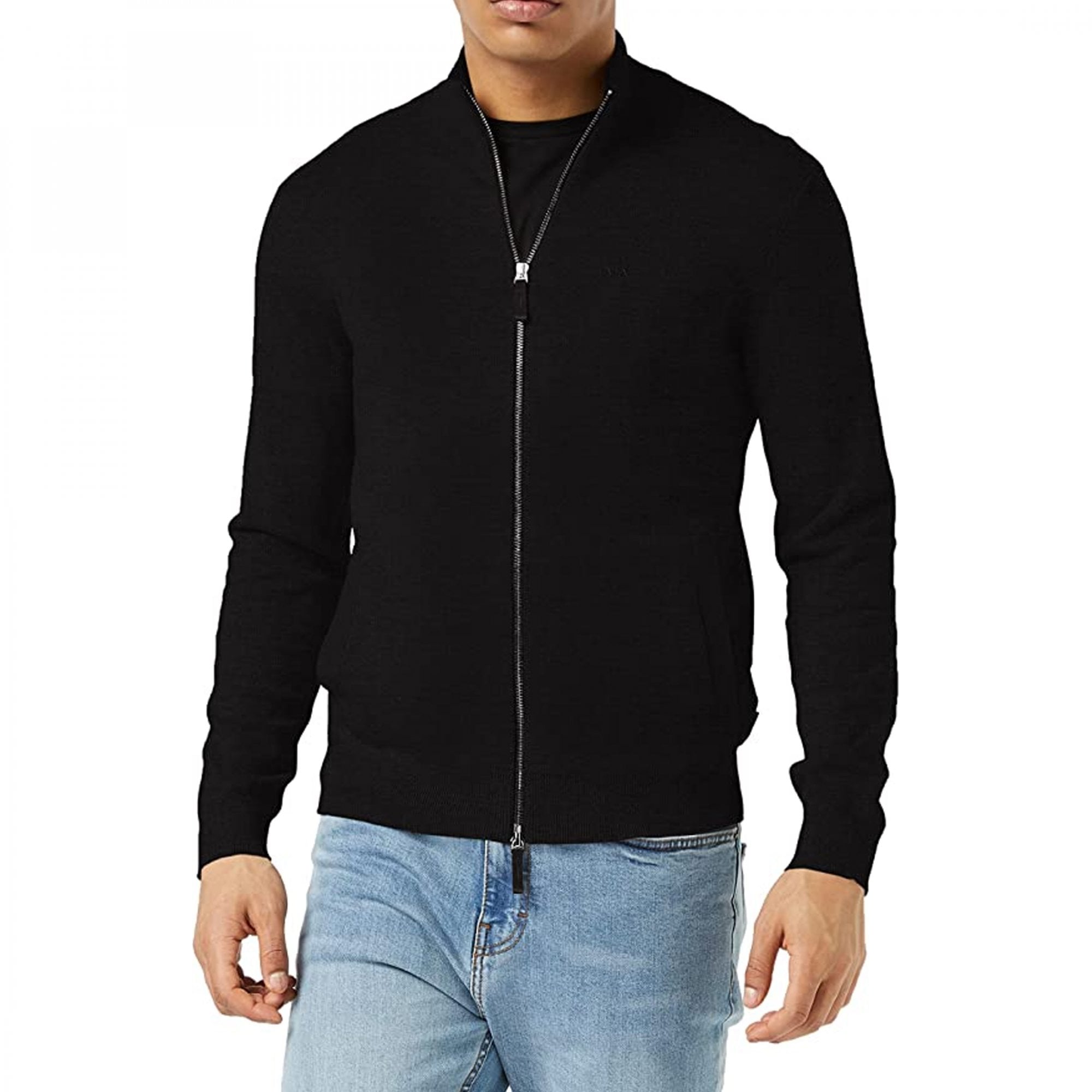 Armani Exchange Full Zip Jumper Black 8NZE4D ZM8CZ