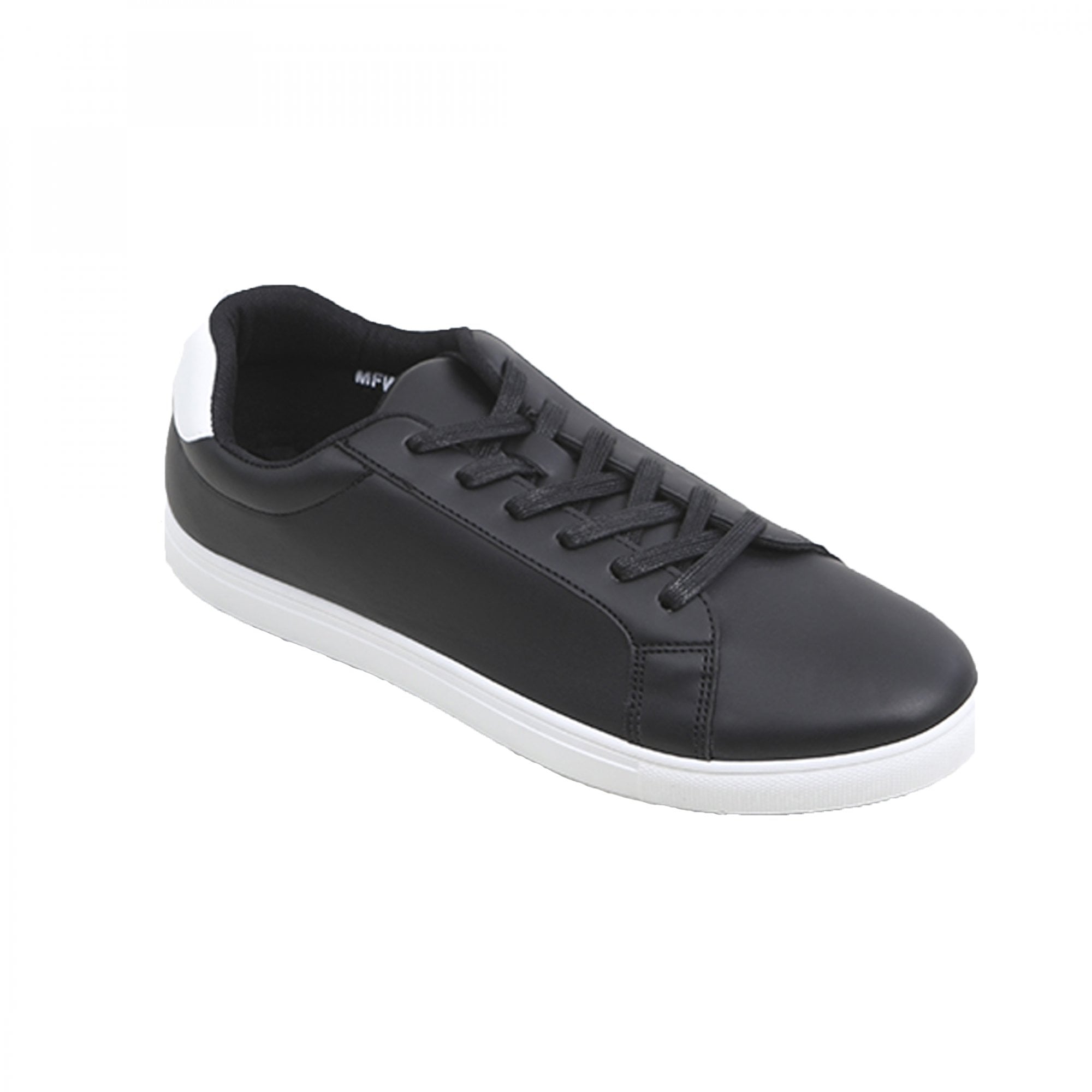 Brave Soul Louie Black Faux Leather Trainers