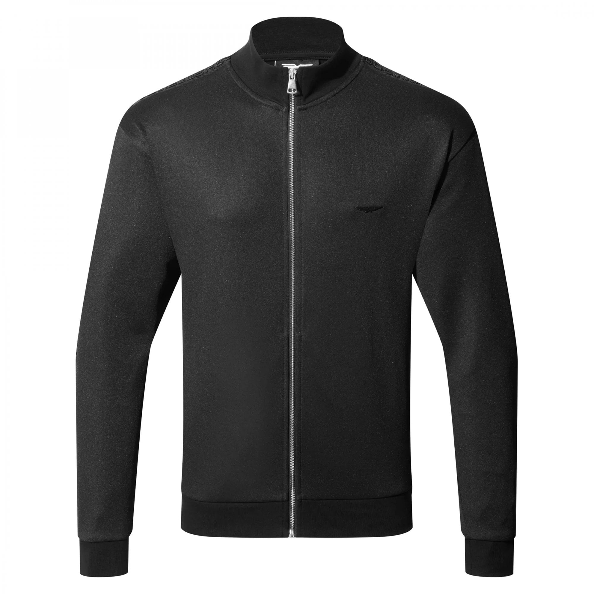Police Dalem Black Zip Up Track Top