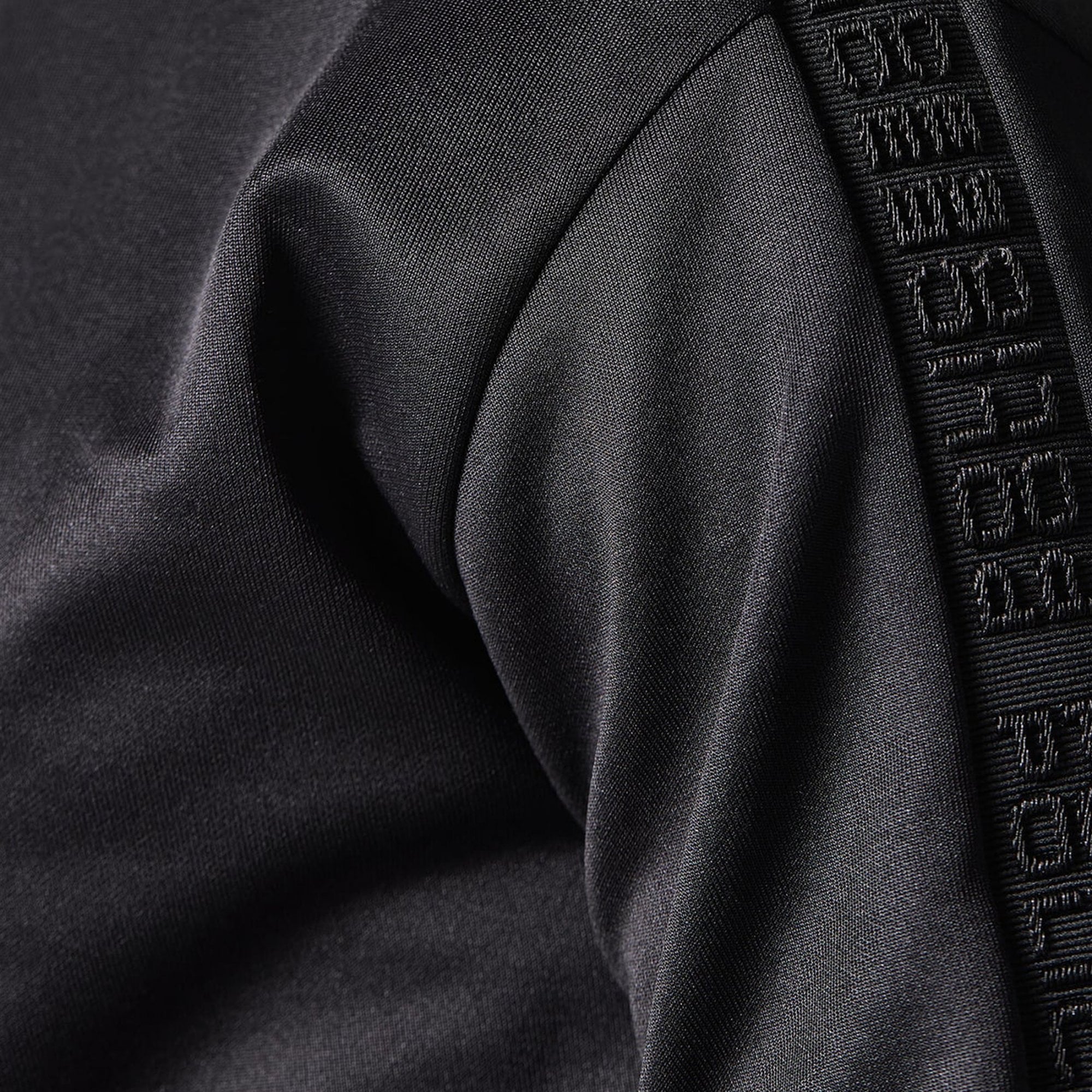 Police Dalem Black Zip Up Track Top