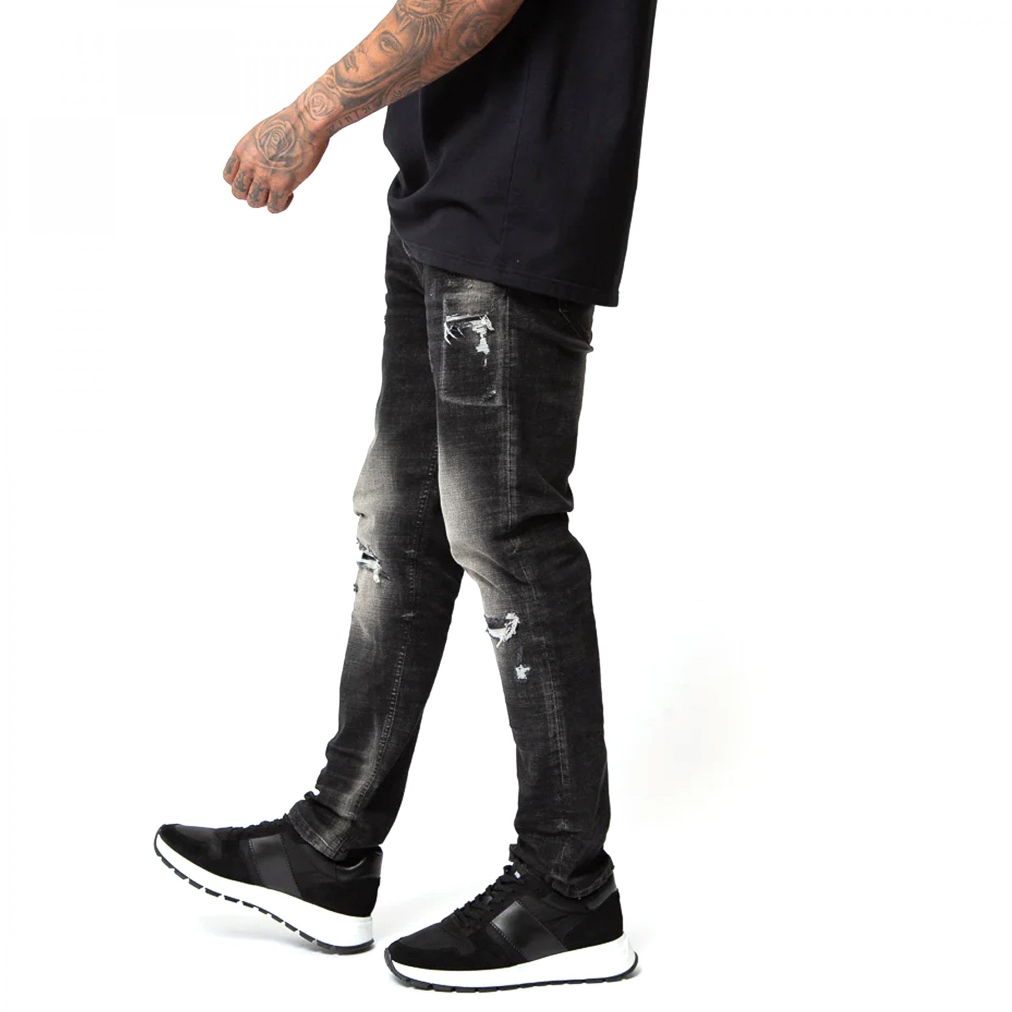 Valere Milano Combi Washed Black Jeans