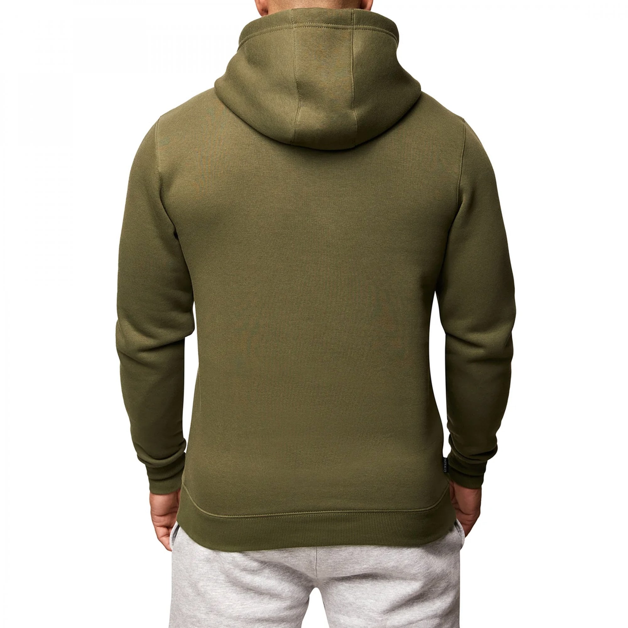 Gym King Fundamental Overhead Hoody Sweatshirt Olive Green