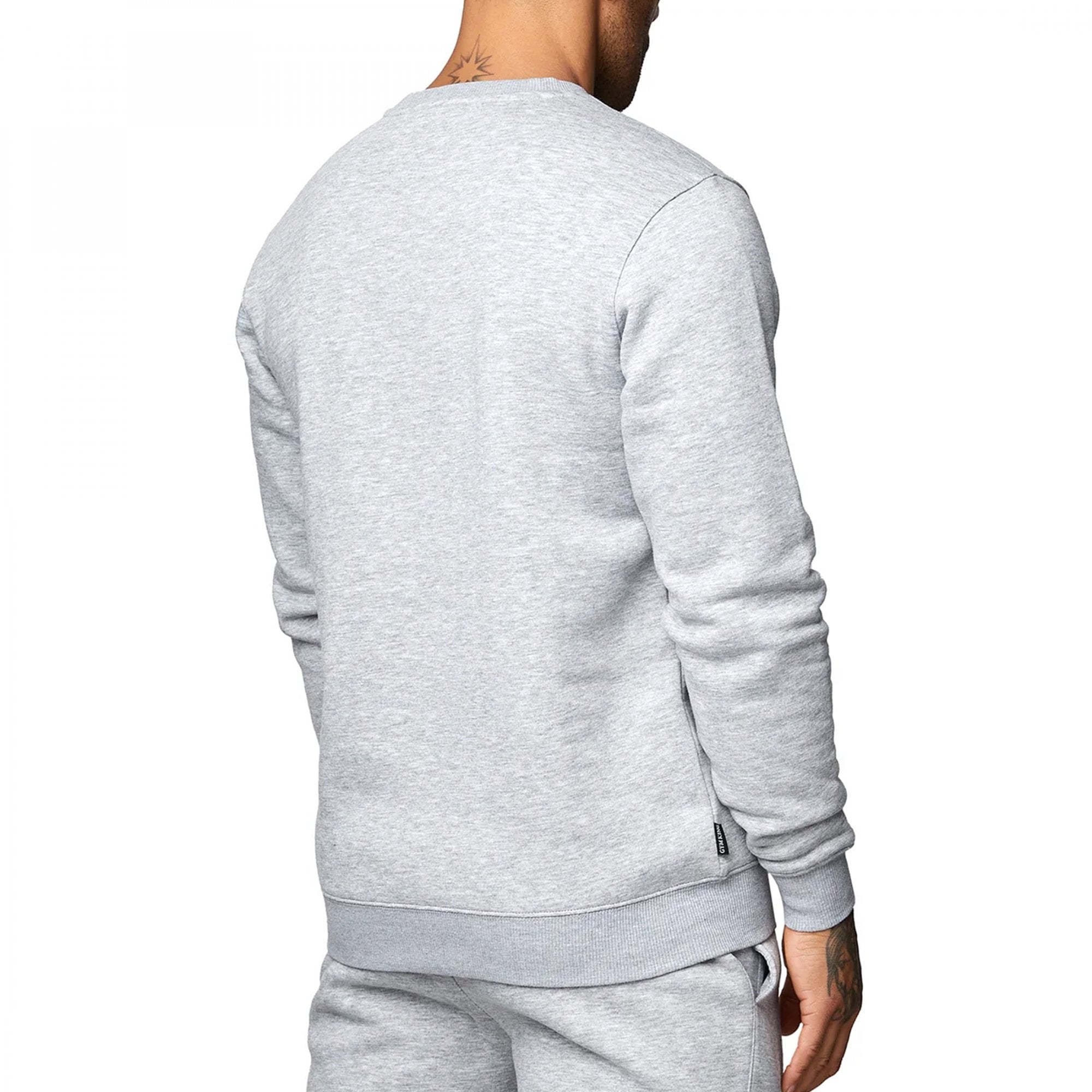 Gym King Fundamental Crew Sweatshirt Grey Marl