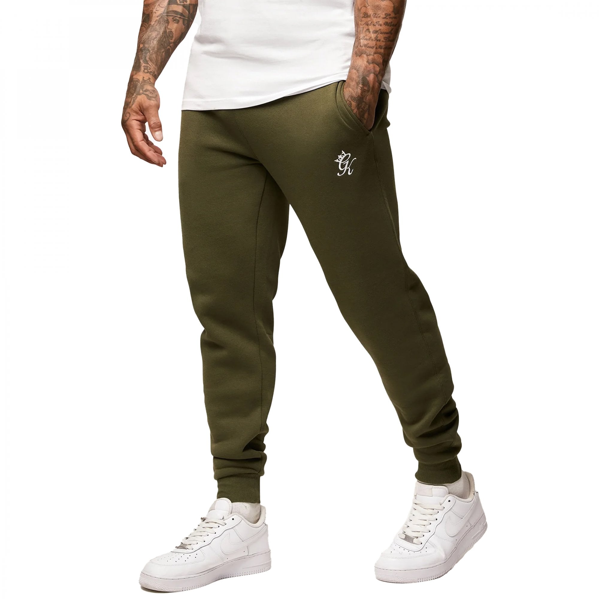 Gym King Fundamental Cuff Joggers Olive Green