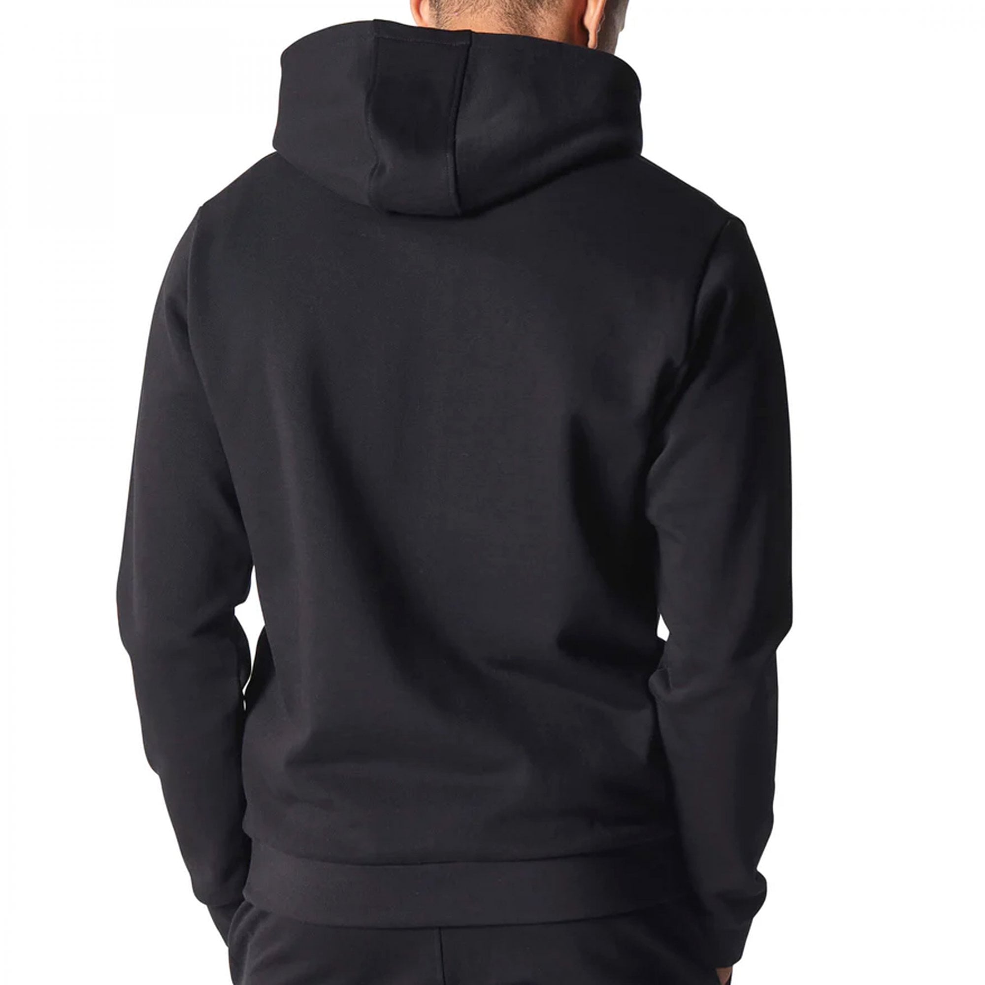 Police Skelton Black Overhead Logo Hoody Sweatshirt