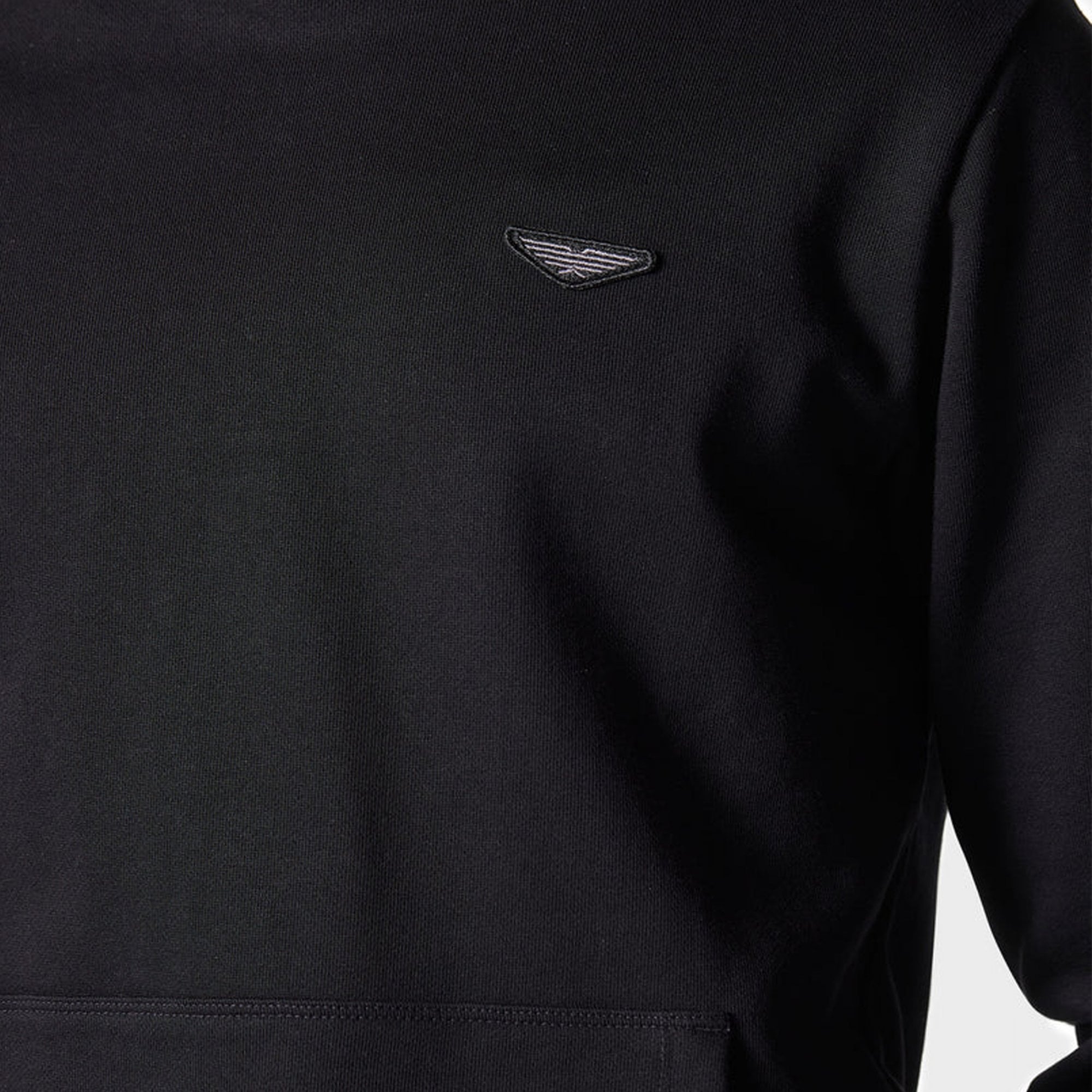 Police Skelton Black Overhead Logo Hoody Sweatshirt