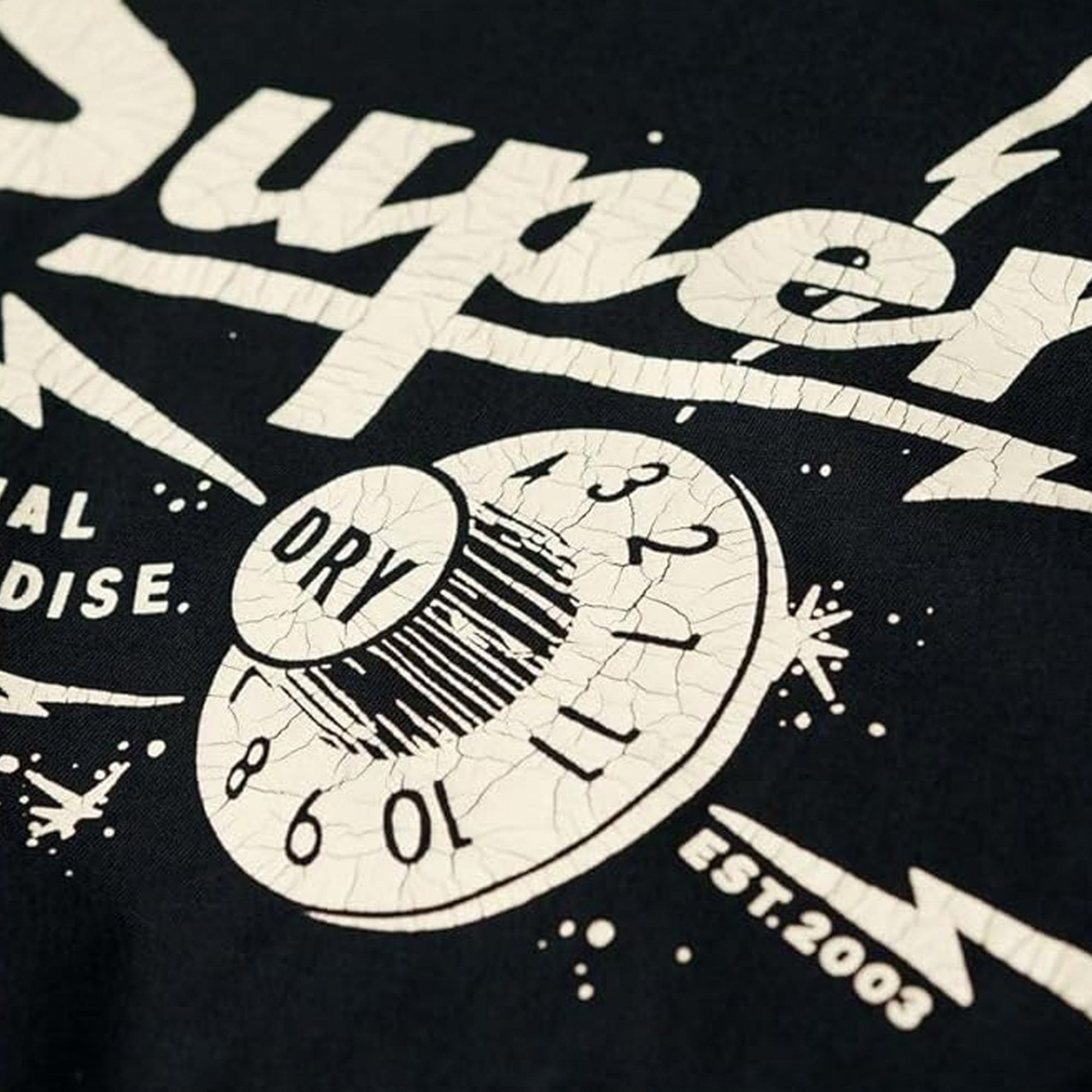 Superdry Retro Rocker Graphic T-Shirt Black 12A