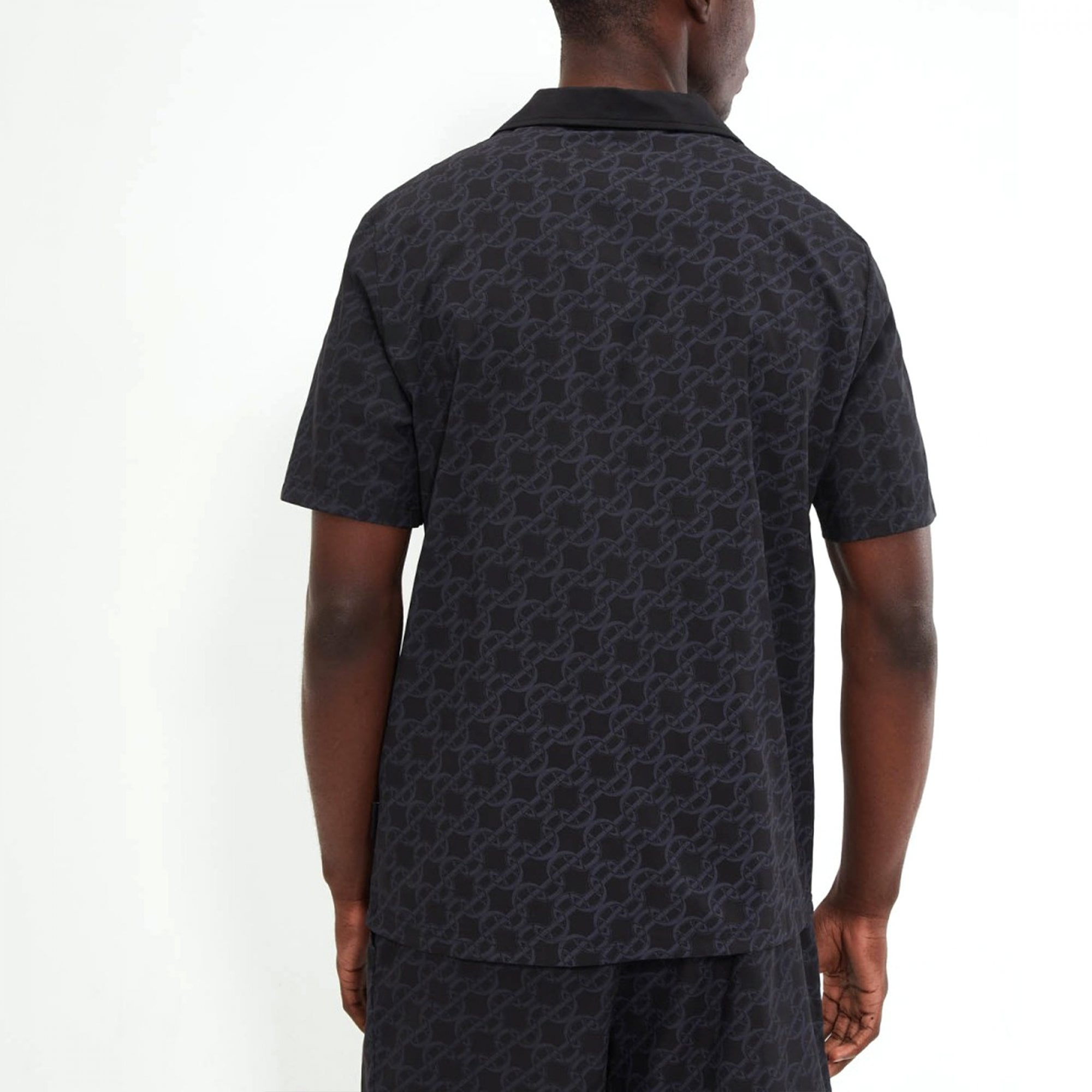 Ellesse Zabeni Black All-Over Logo Shirt