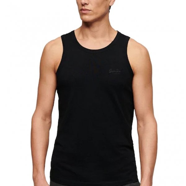 Superdry Essential Logo Vest Black 02A