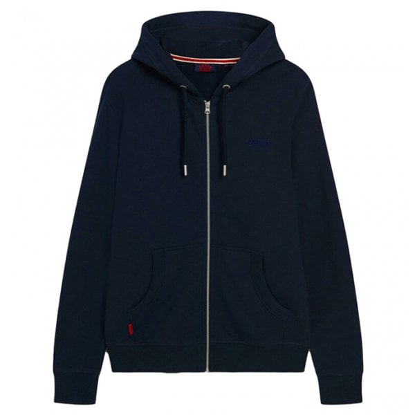 Superdry Essential Logo Zip Hoody Eclipse Navy 98T