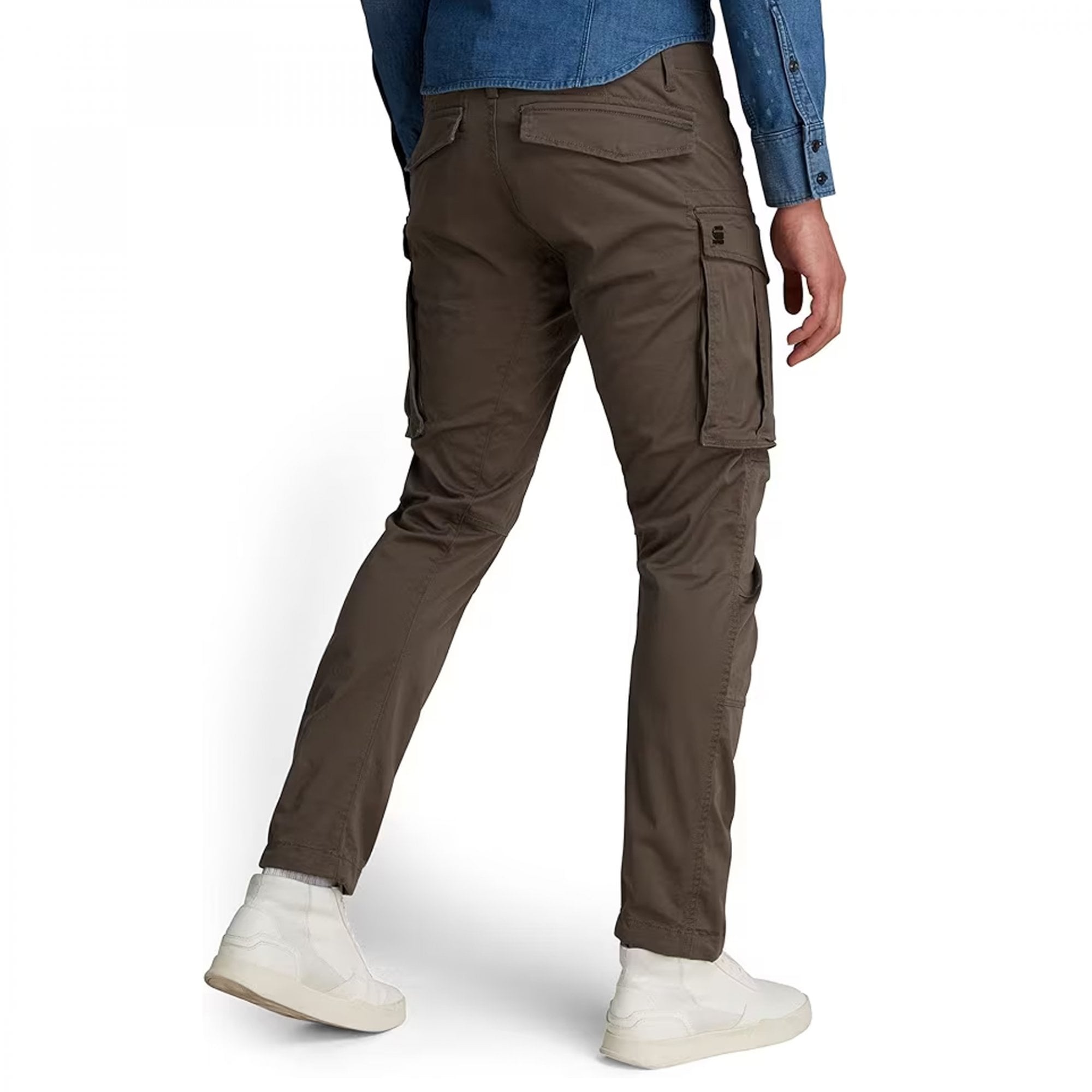 Gstar Rovic Regular Tapered Combat Cargo Trousers GS Grey D02190