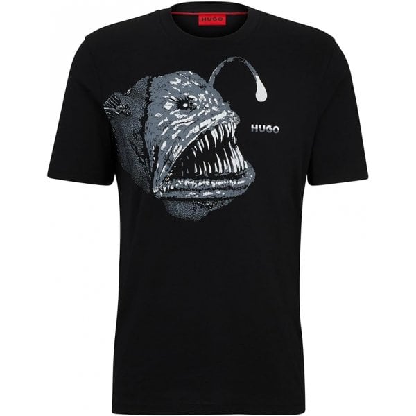 Hugo Boss Dibeach Graphic Print Black T-Shirt 001 50513812