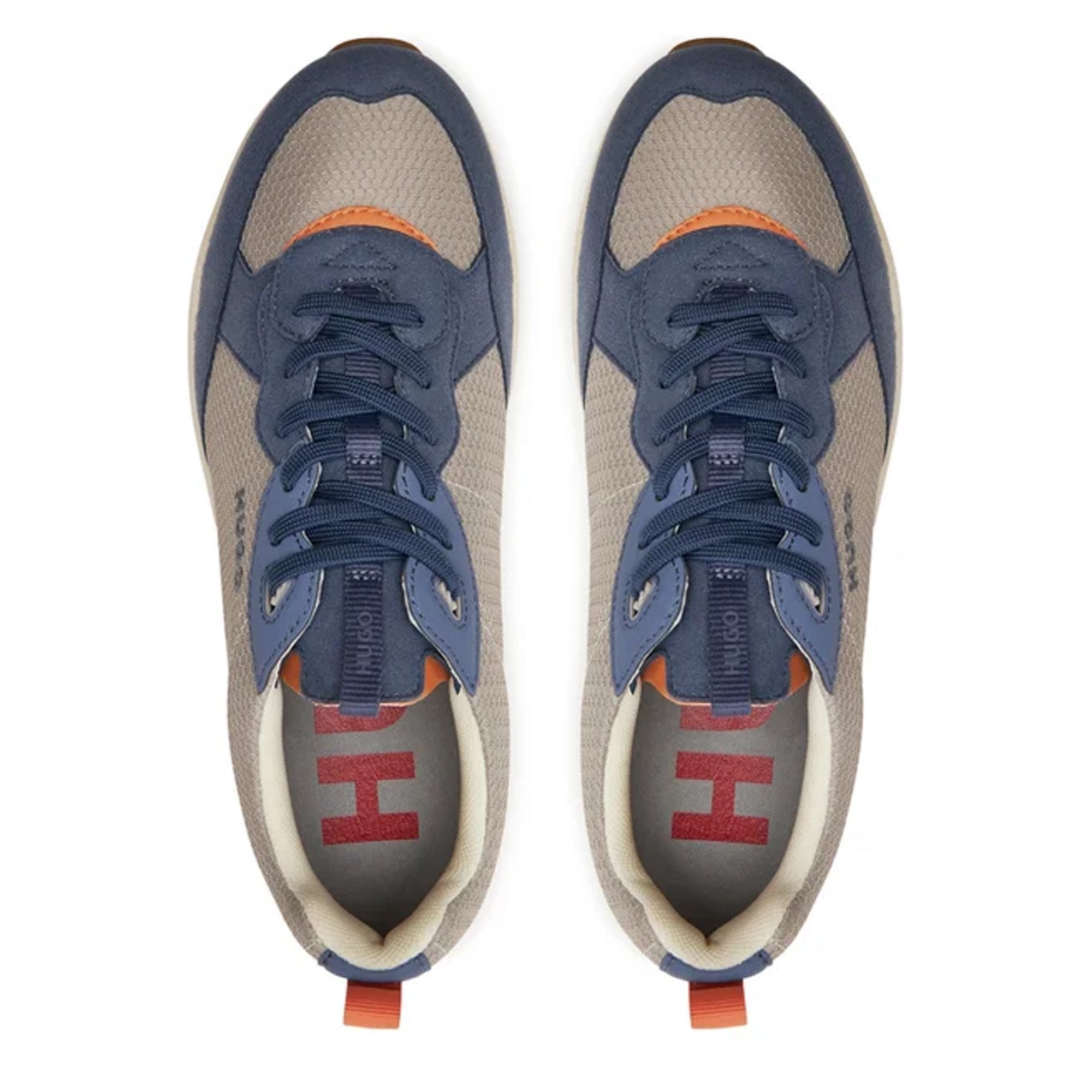 Hugo Boss Kane_Runn_mfme Honeycomb Mesh Trainers Open Blue 462 50517271