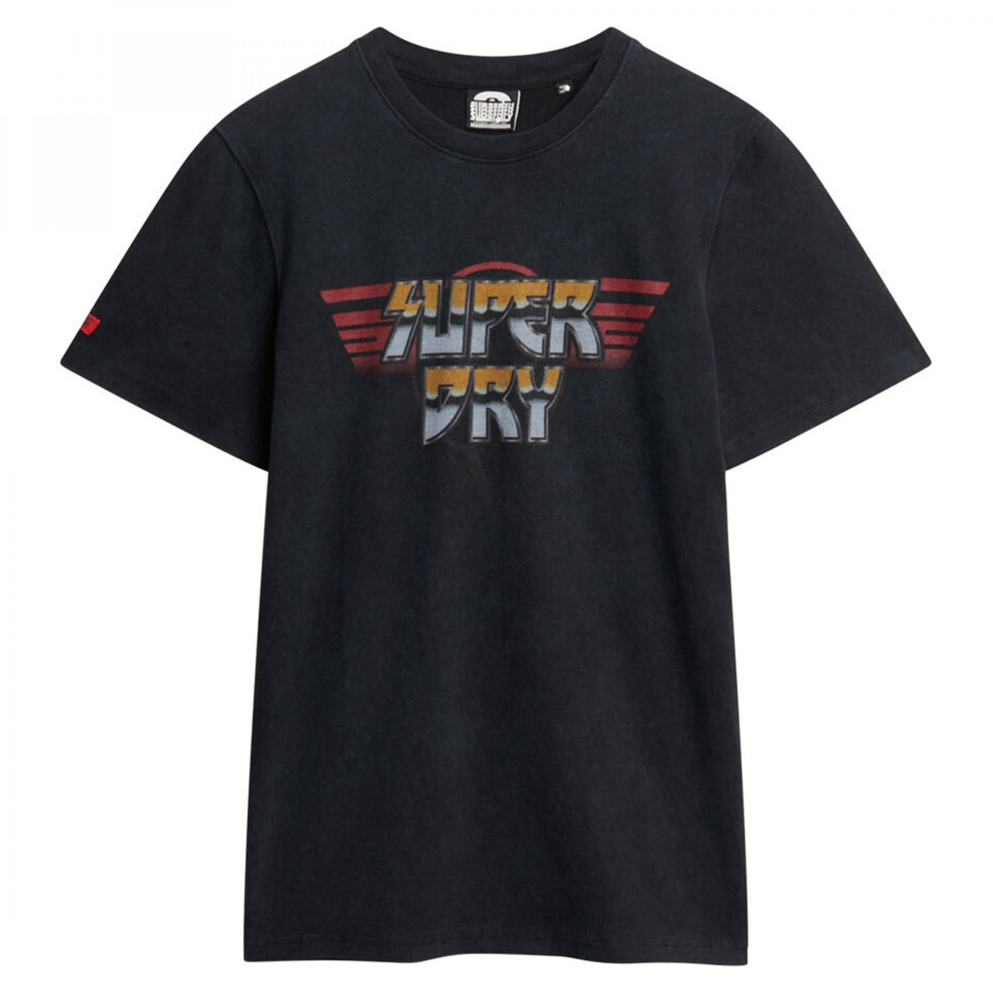 Superdry Rock Graphic Band T-Shirt Washed Black AFB