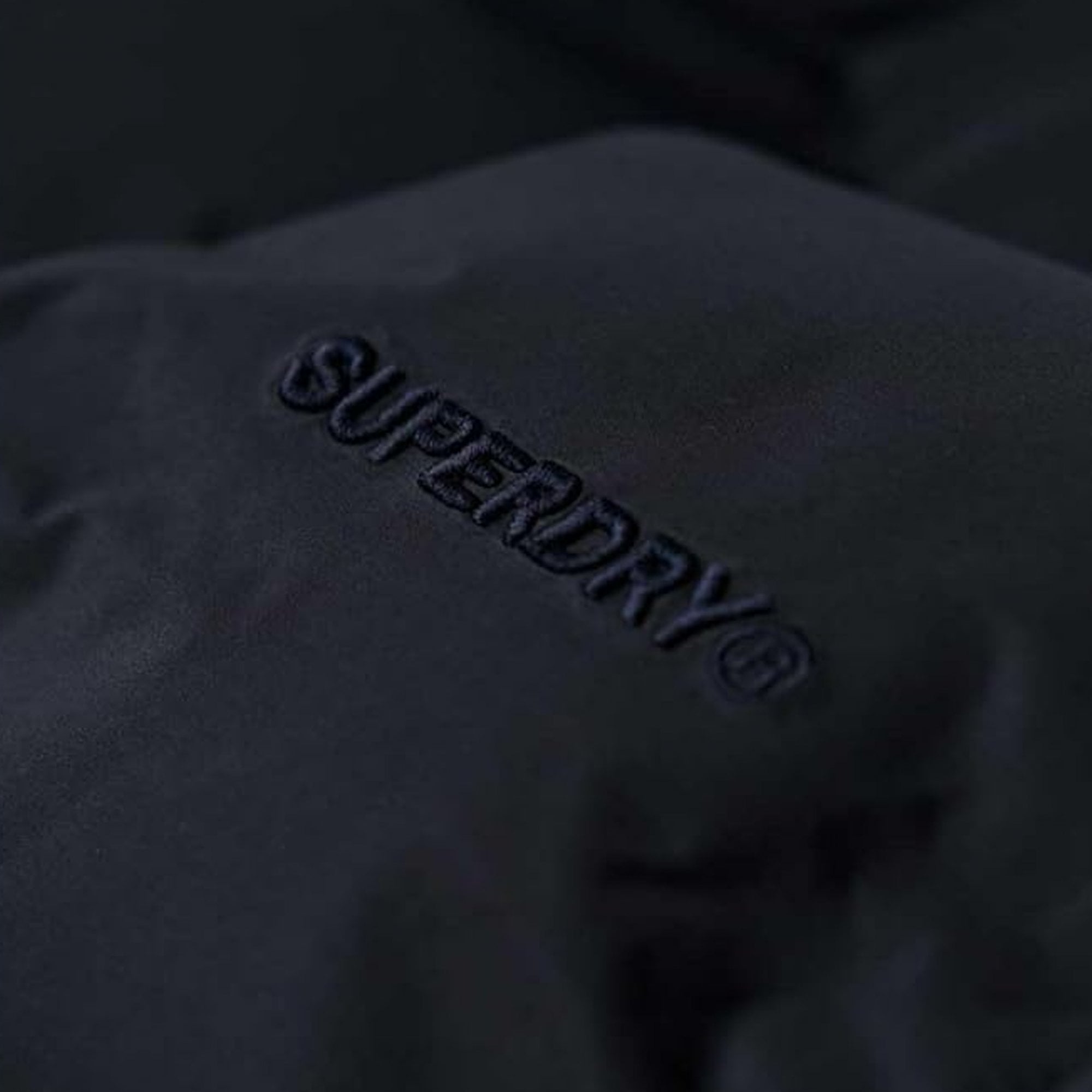 Superdry Hooded Sports Puffer Mid Jacket Navy 98T