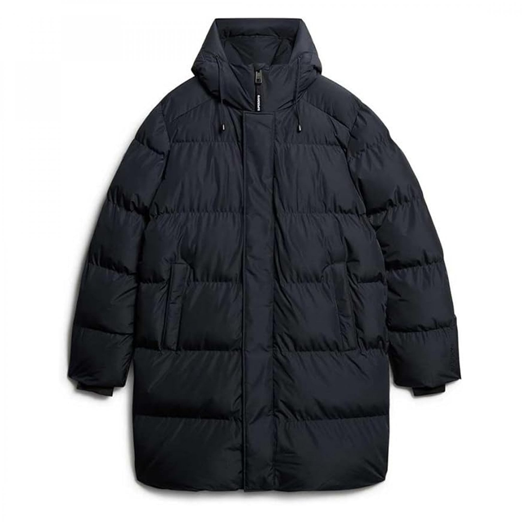 Superdry Hooded Sports Puffer Mid Jacket Navy 98T