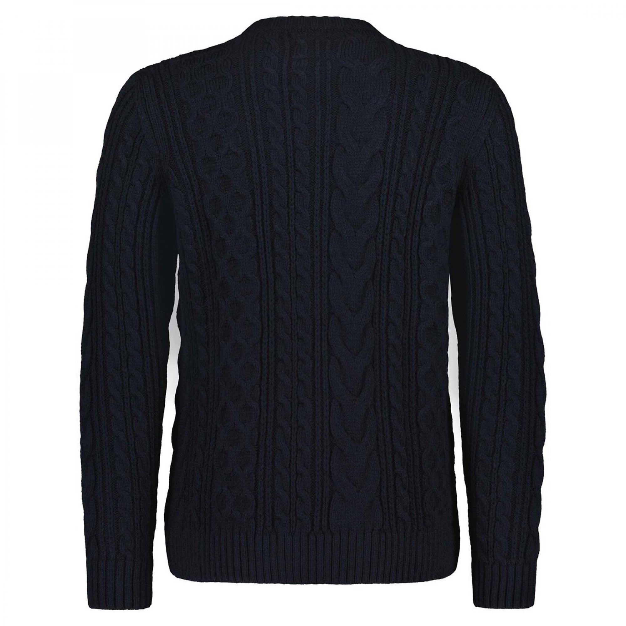 Superdry Jacob Crew Neck Cable Knit Jumper Navy 98T