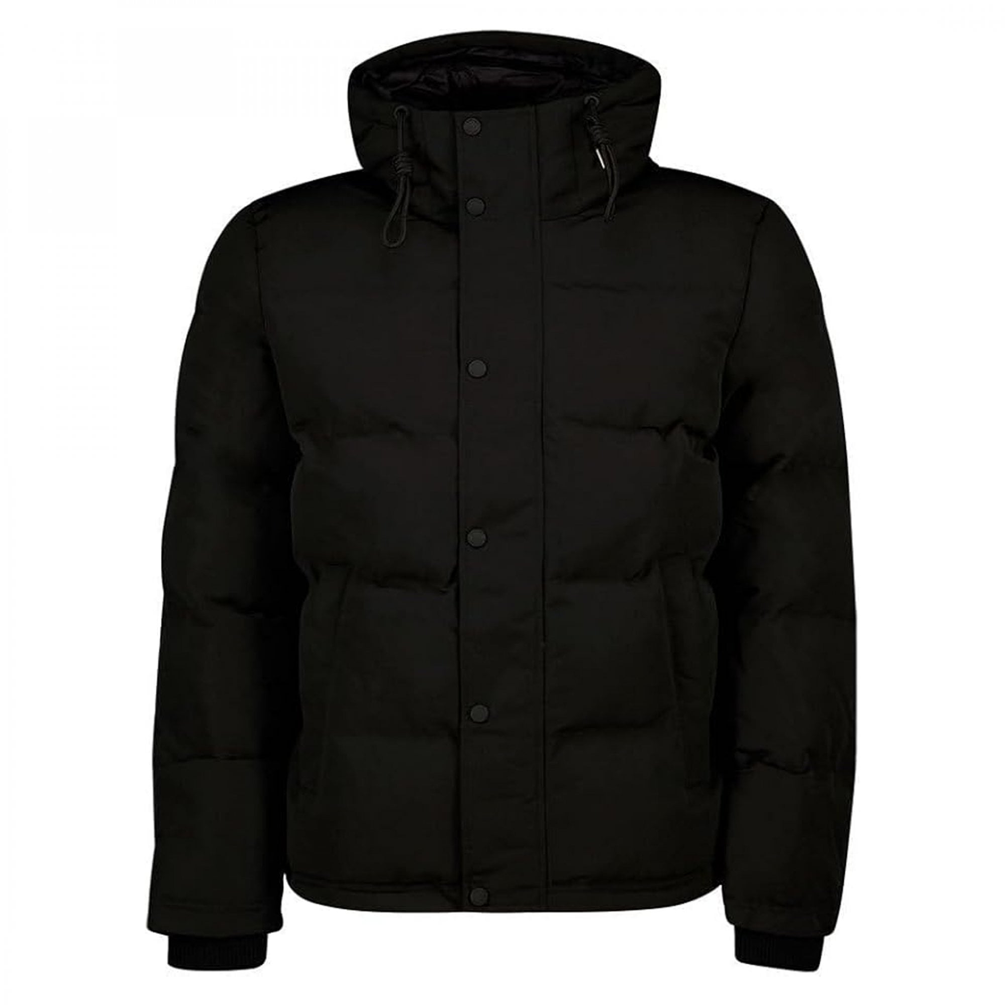 Superdry Everest Short Hooded Puffer Bomber Jacket Jet Black 12A