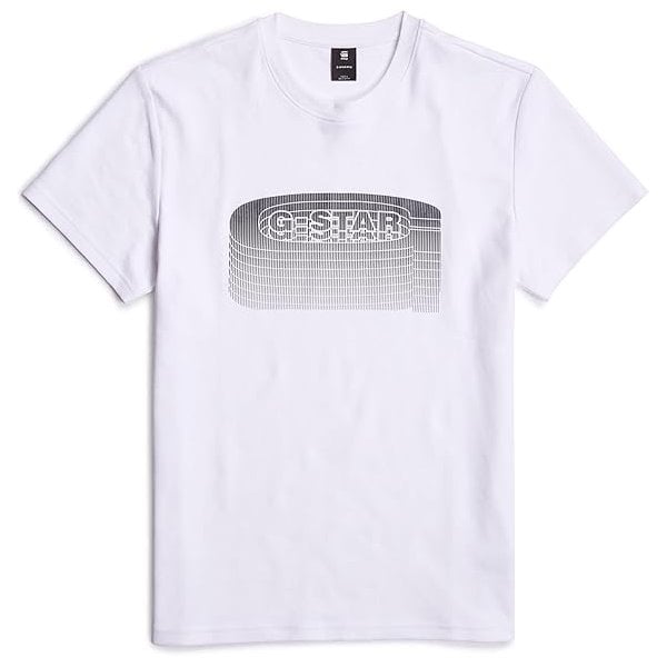 G-Star Stacked Old Skool Logo T-Shirt White D25092