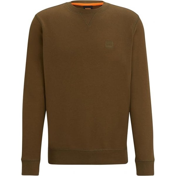 Hugo Boss Westart Crew Neck Sweatshirt Open Green 368 50509323