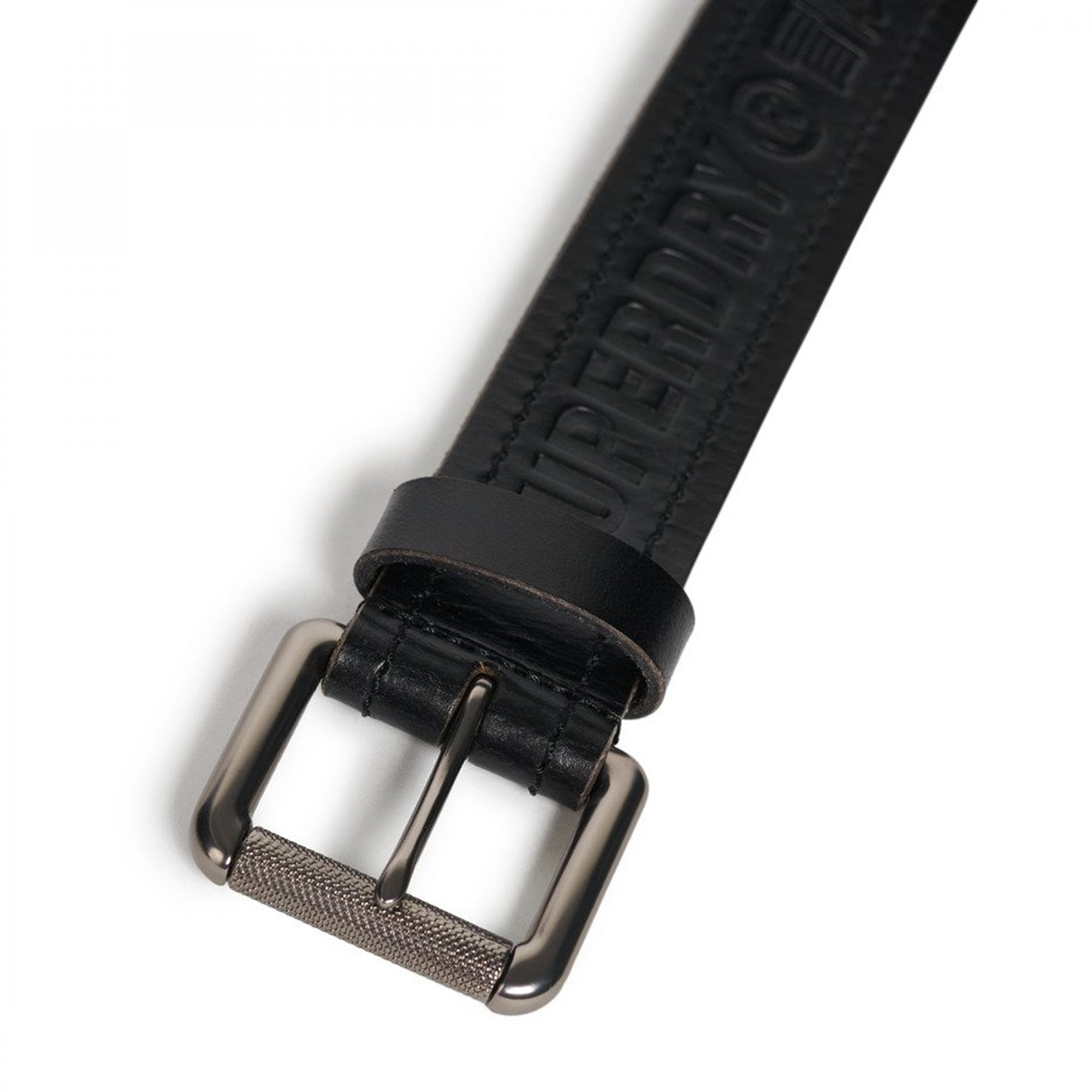 Superdry Vintage Branded Leather Belt Black 02A