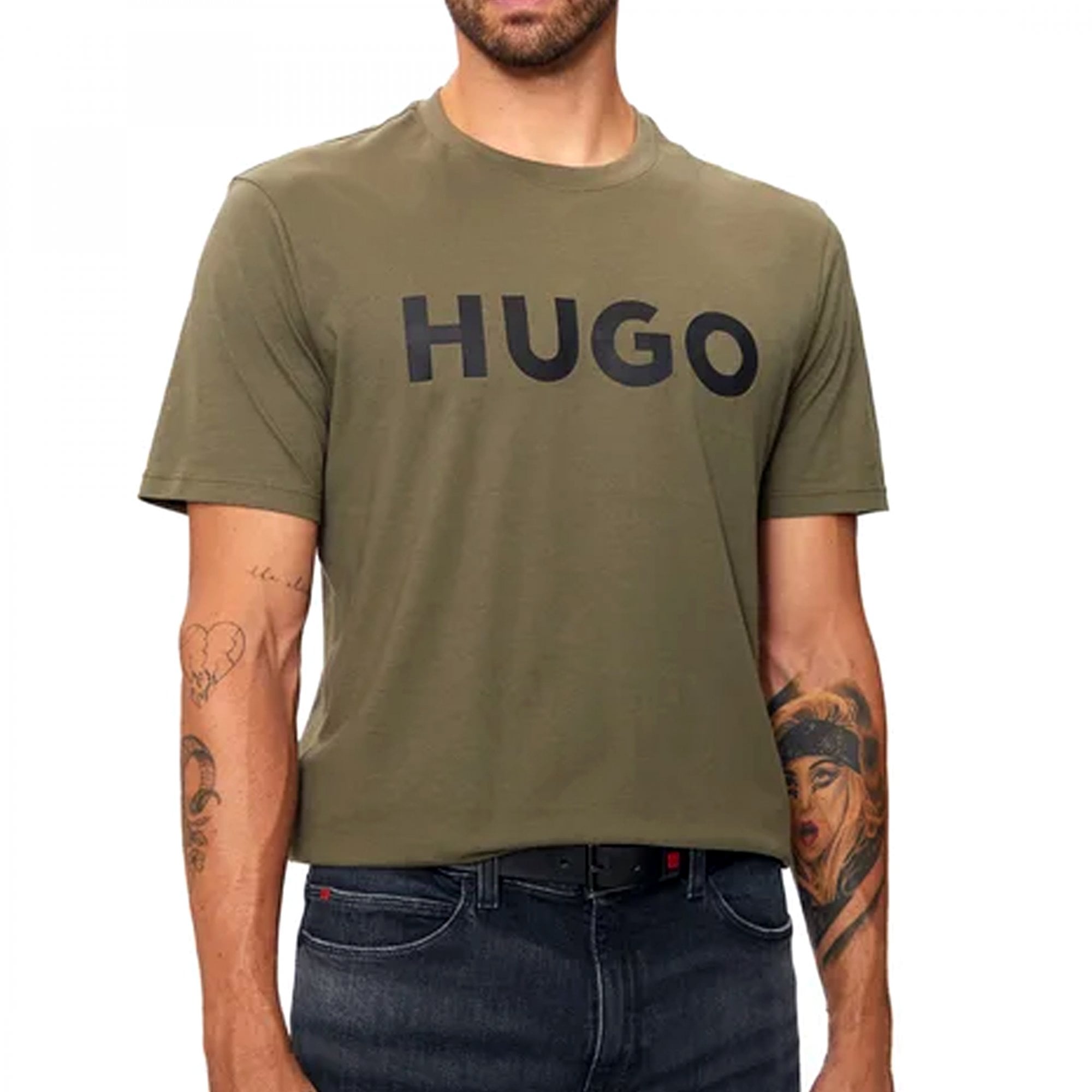 Hugo Dulivio T-Shirt Khaki Green 257 50467556