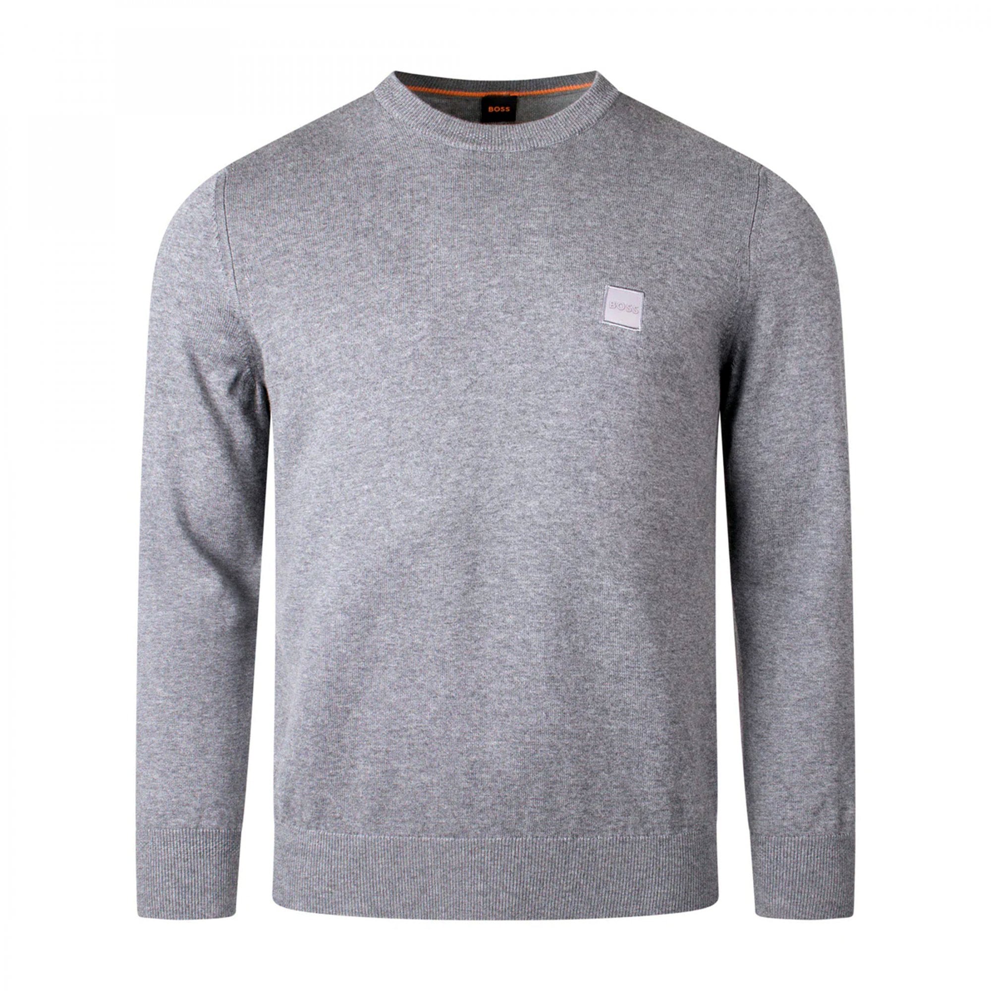 Hugo Boss Kanovano Crew Neck Jumper Grey 051 50471343