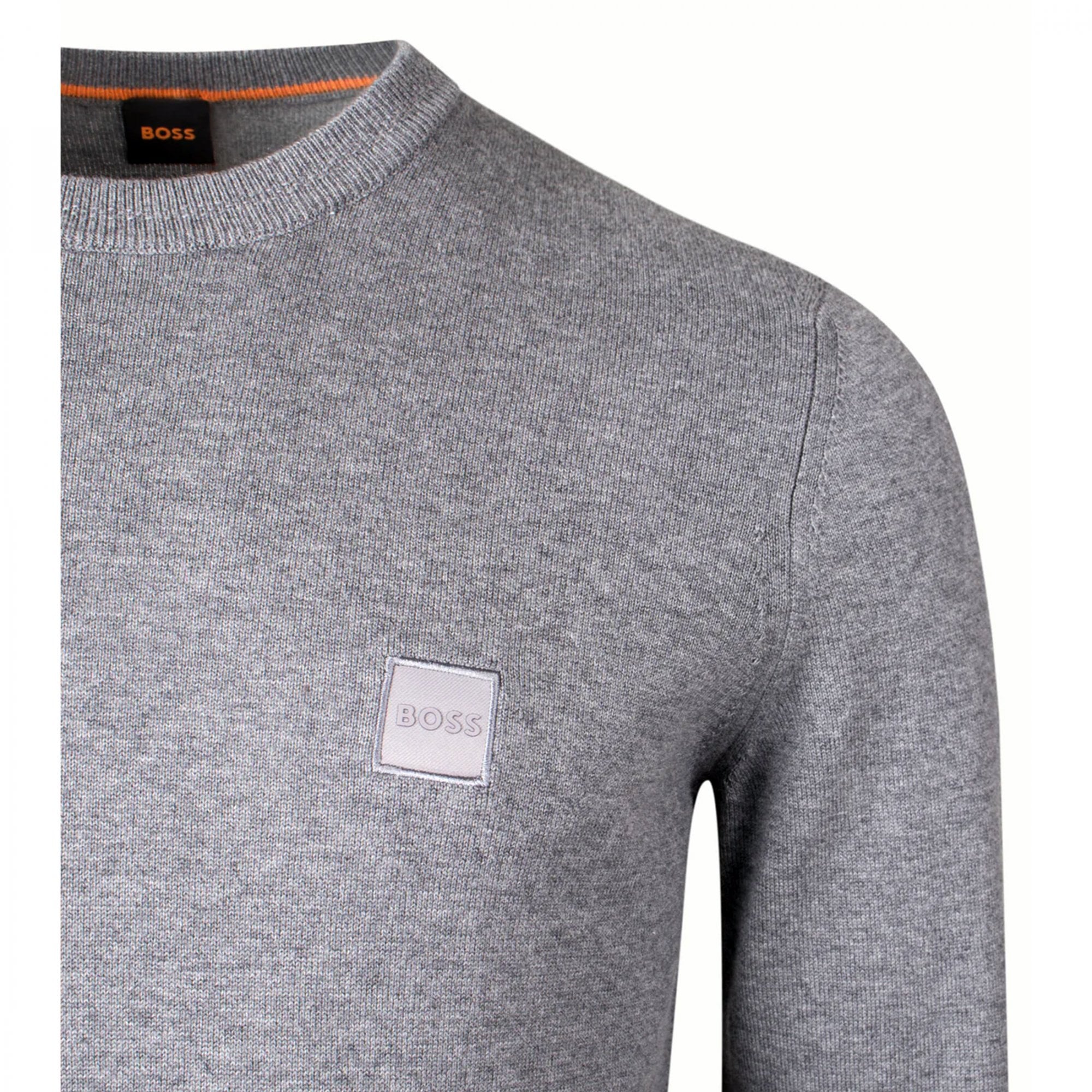 Hugo Boss Kanovano Crew Neck Jumper Grey 051 50471343