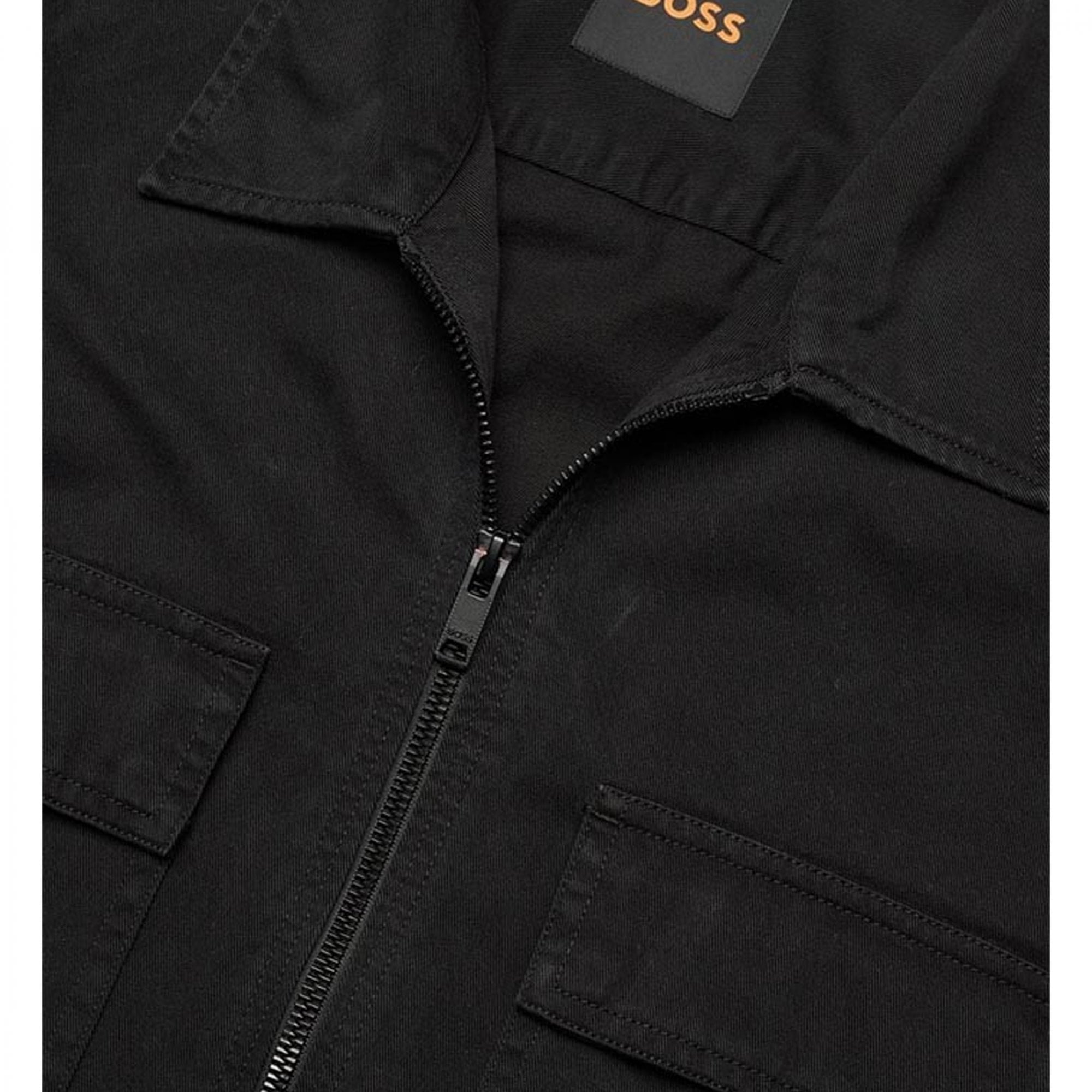 Hugo Boss Lovel-zip_13_M Zip Up Overshirt Jacket Black 001 50524725