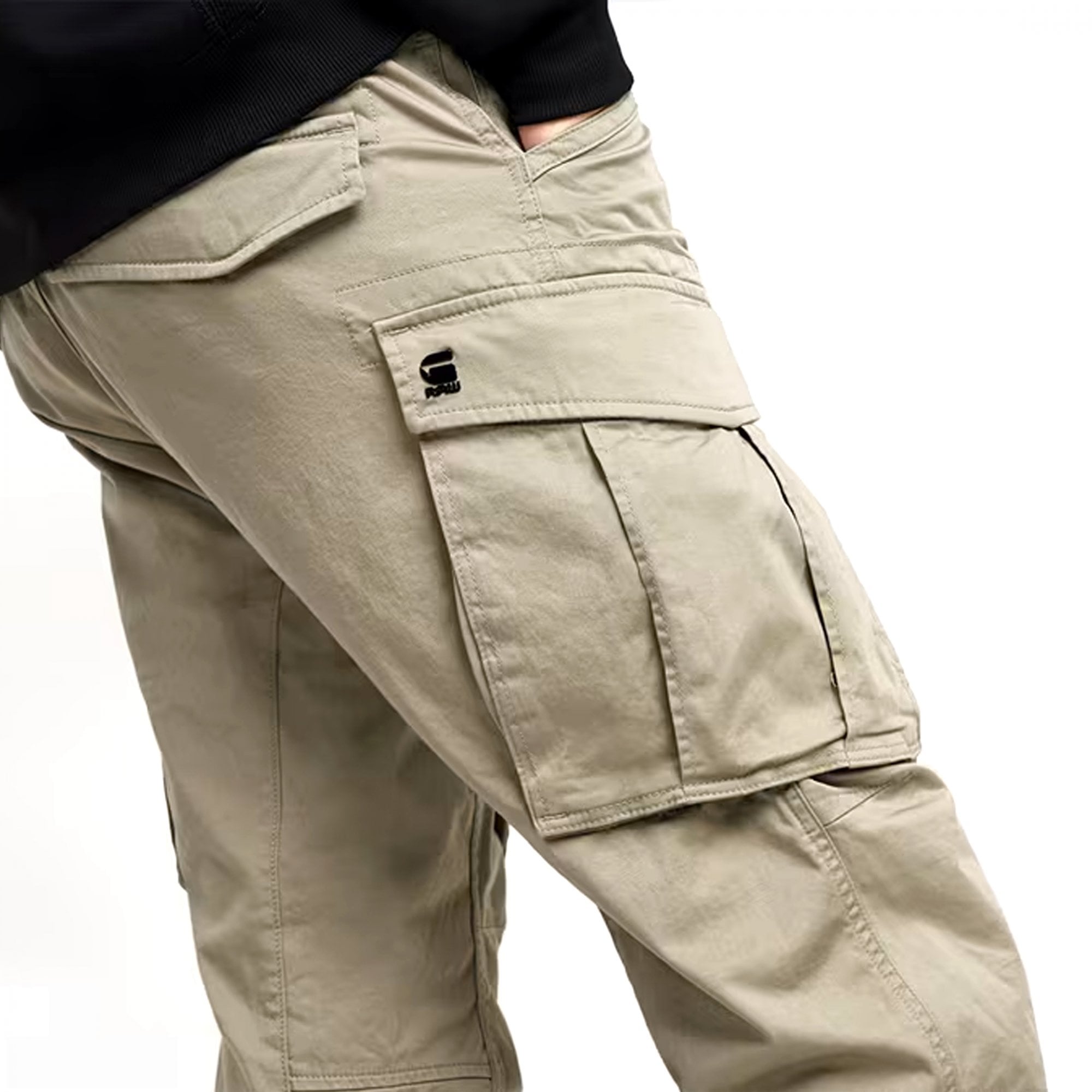 G-Star Rovic Regular Tapered Combat Cargo Trousers Dune D02190