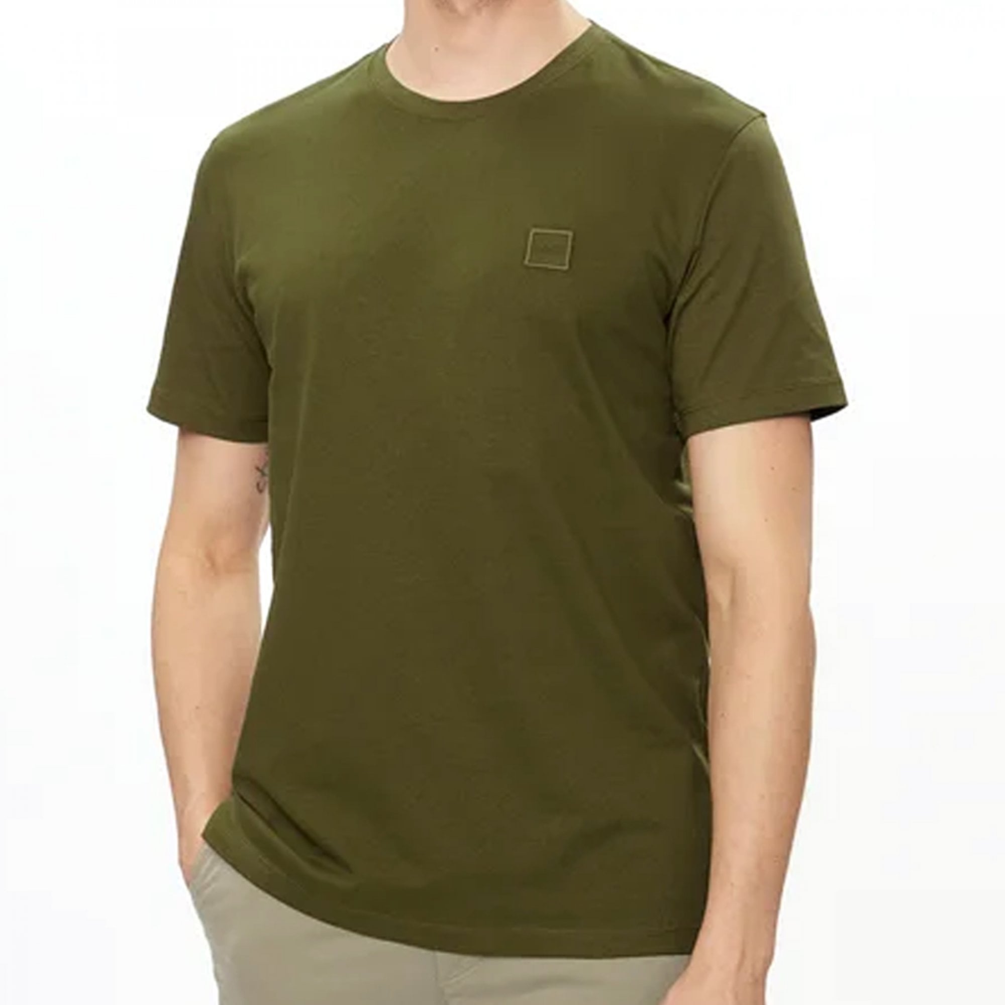 Hugo Boss Tales Plain T-Shirt Open Green 368 50508584