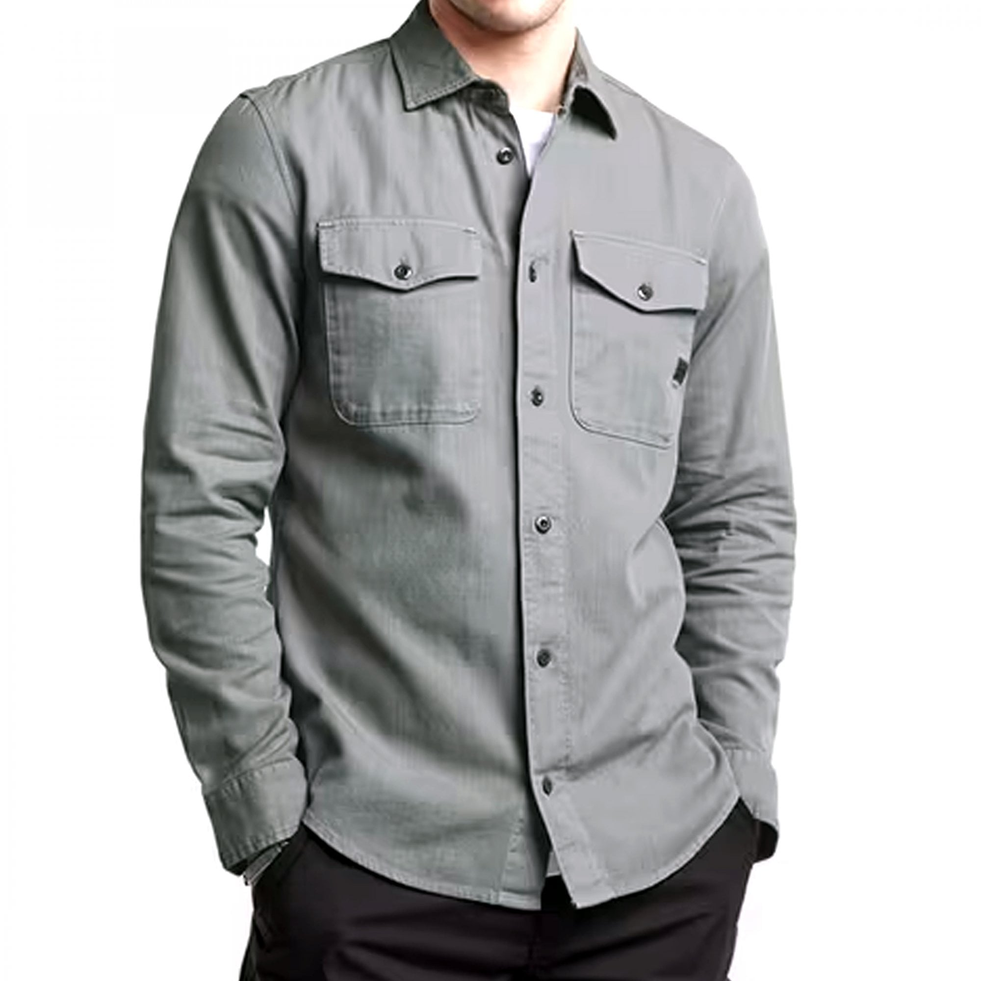 G-Star Marine Slim Shirt Grey Alloy D24963