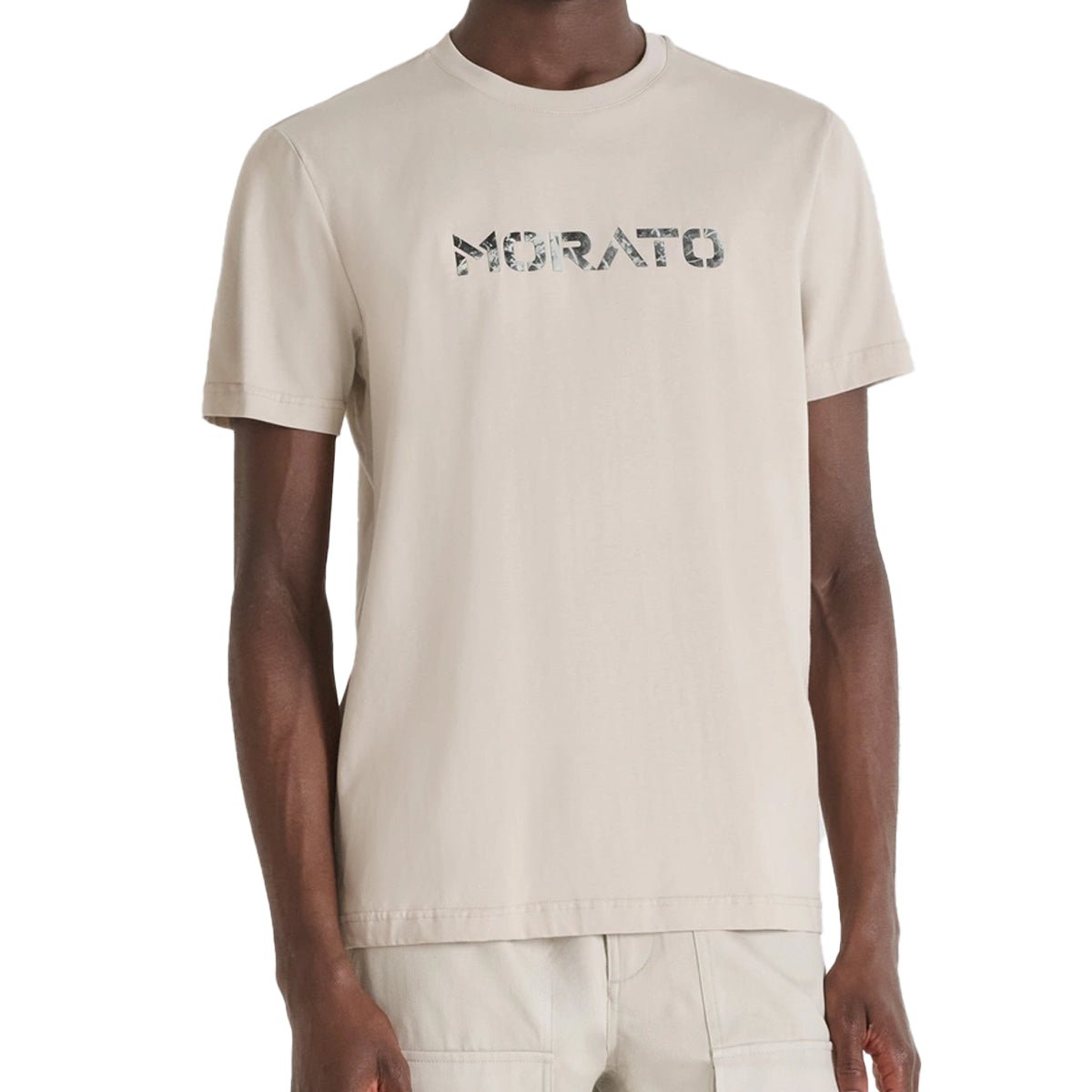 ANTONY MORATO 3D GRAPHIC LOGO BEIGE T-SHIRT MMKS02562