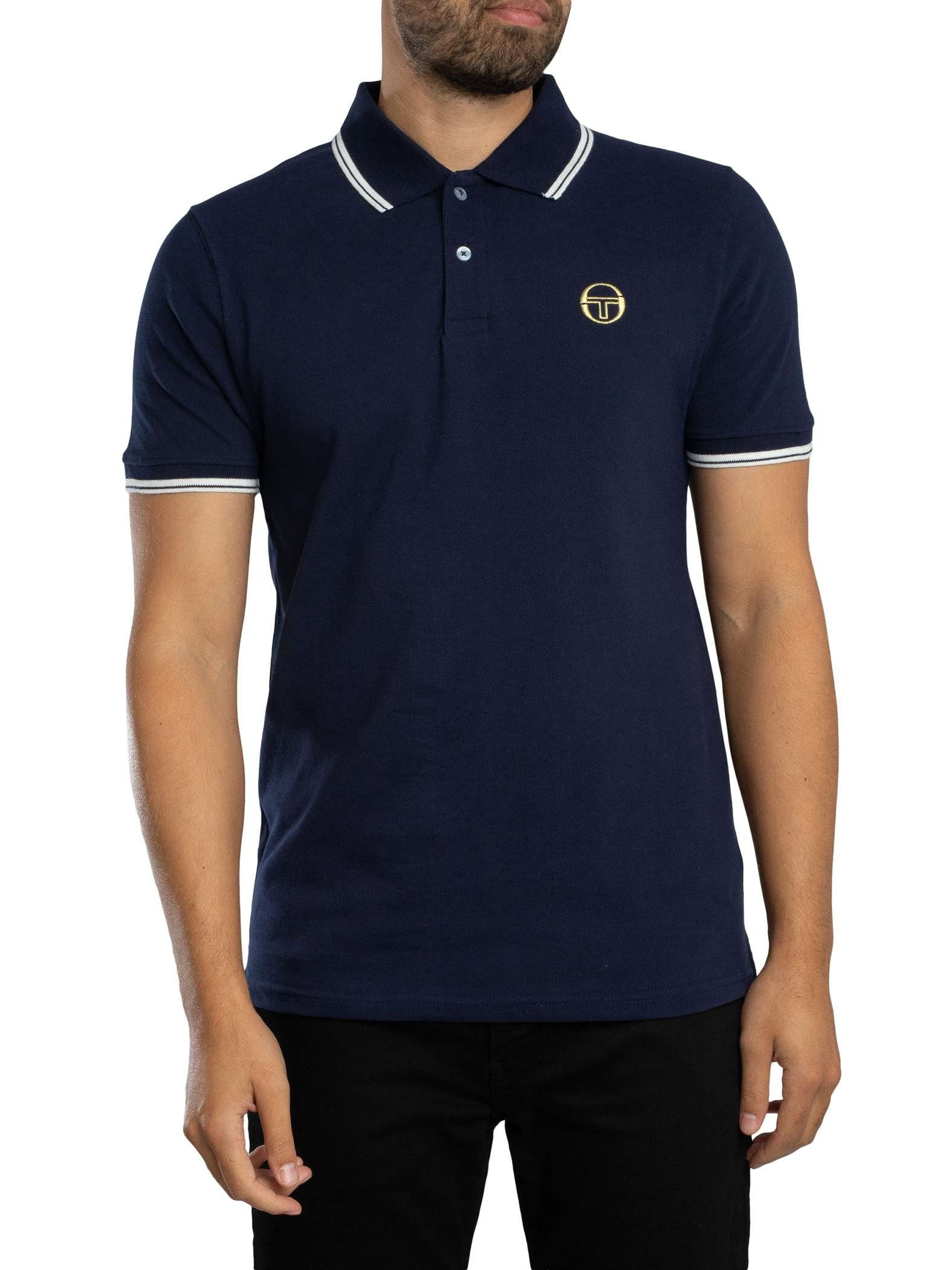 SERGIO TACCHINI SERGIO 020 POLO T-SHIRT MARITIME BLUE/GARDENIA