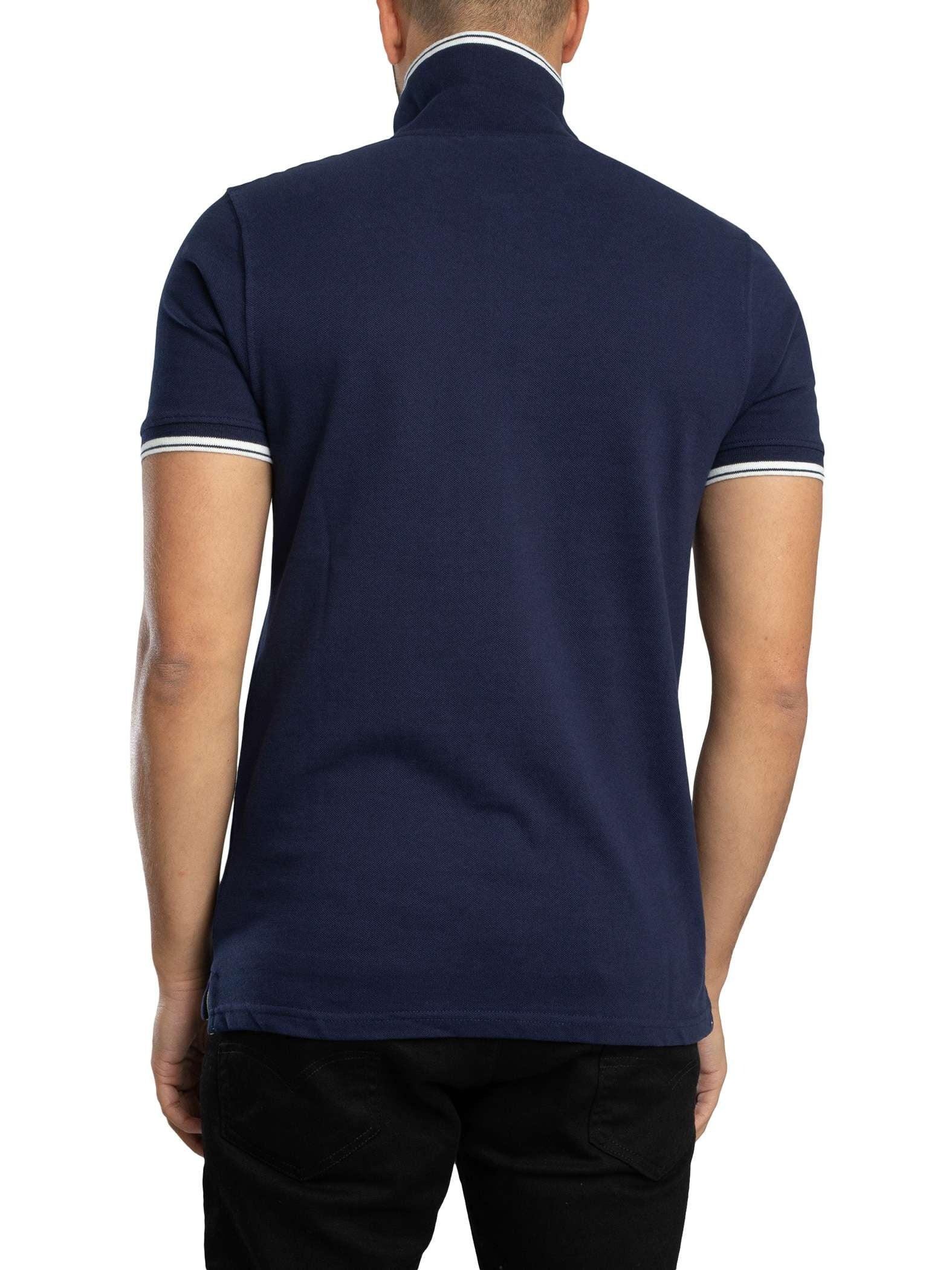 SERGIO TACCHINI SERGIO 020 POLO T-SHIRT MARITIME BLUE/GARDENIA