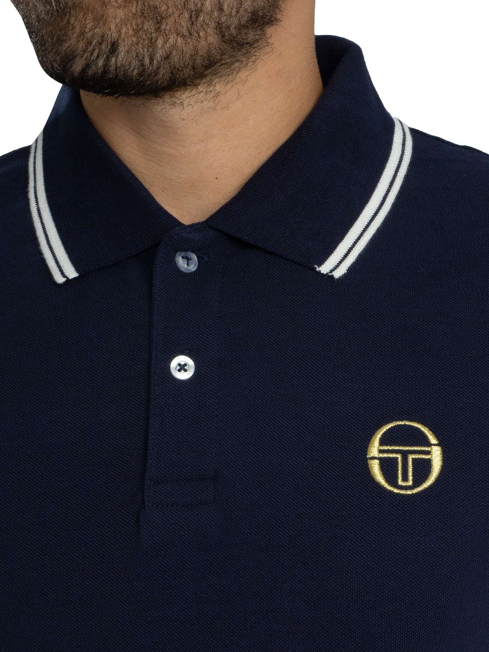 SERGIO TACCHINI SERGIO 020 POLO T-SHIRT MARITIME BLUE/GARDENIA