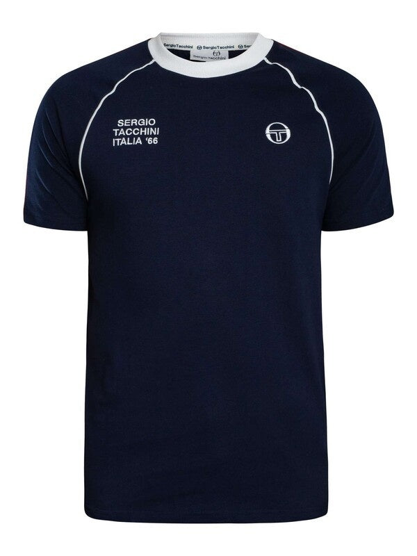 SERGIO TACCHINI GHIBLI DAVIS T-SHIRT MARITIME BLUE/RED/WHITE