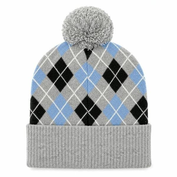 SERGIO TACCHINI HAMILTON ARGYLE POM BEANIE CHARCOAL