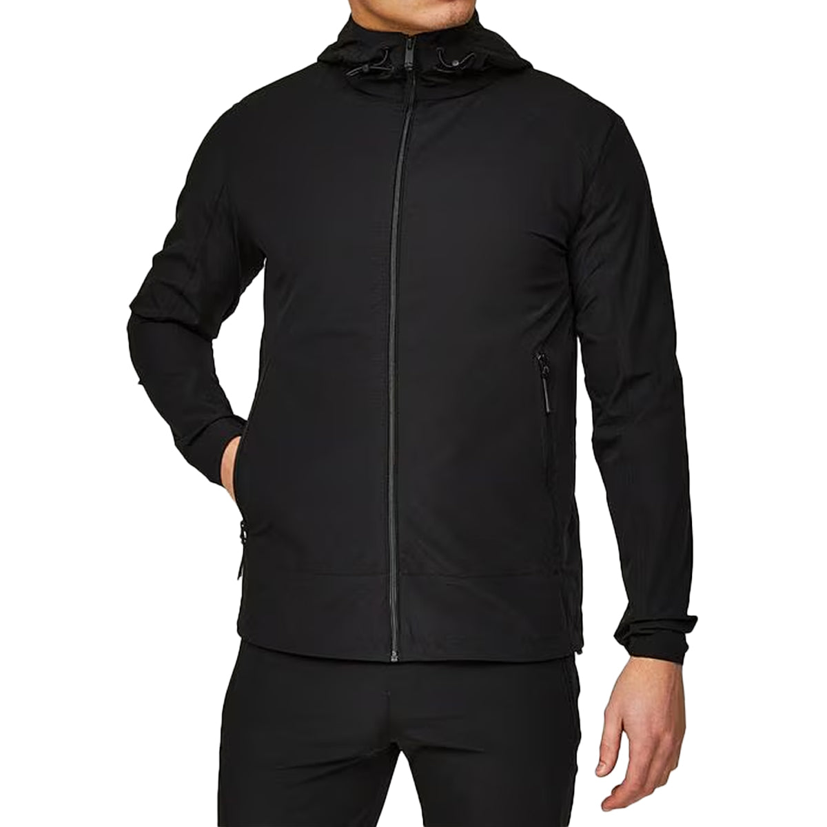 Alessandro Zavetti Petrolio Black Windcheater Jacket