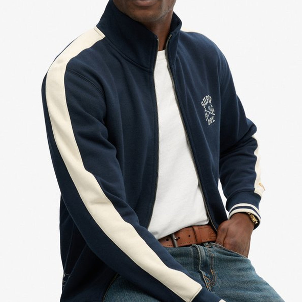 SUPERDRY ATHLETIC CLUB NAVY TRACK TOP