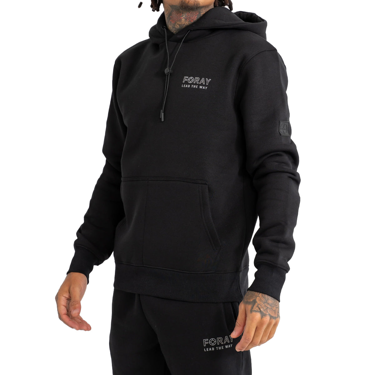 FORAY AXEL BLACK OVERHEAD HOODY