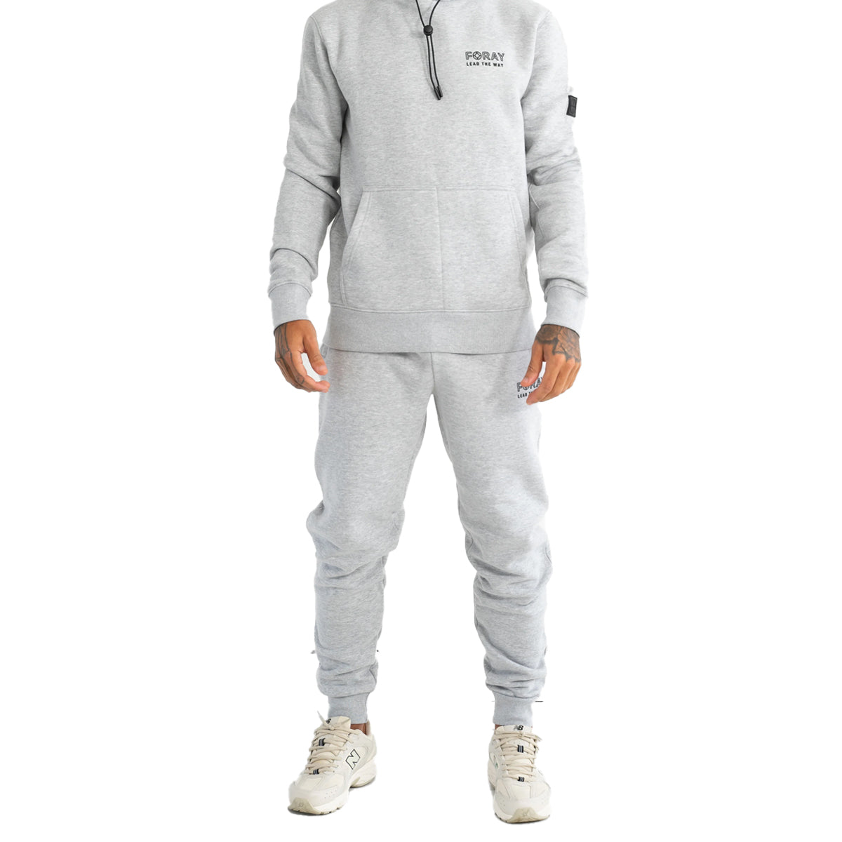 FORAY AXEL GREY MARL JOGGERS
