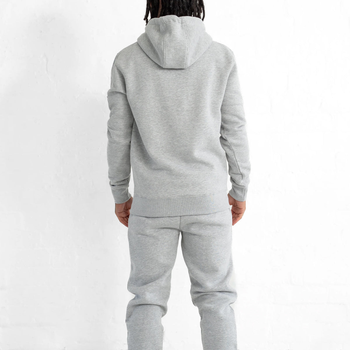 FORAY AXEL GREY MARL OVERHEAD HOODY